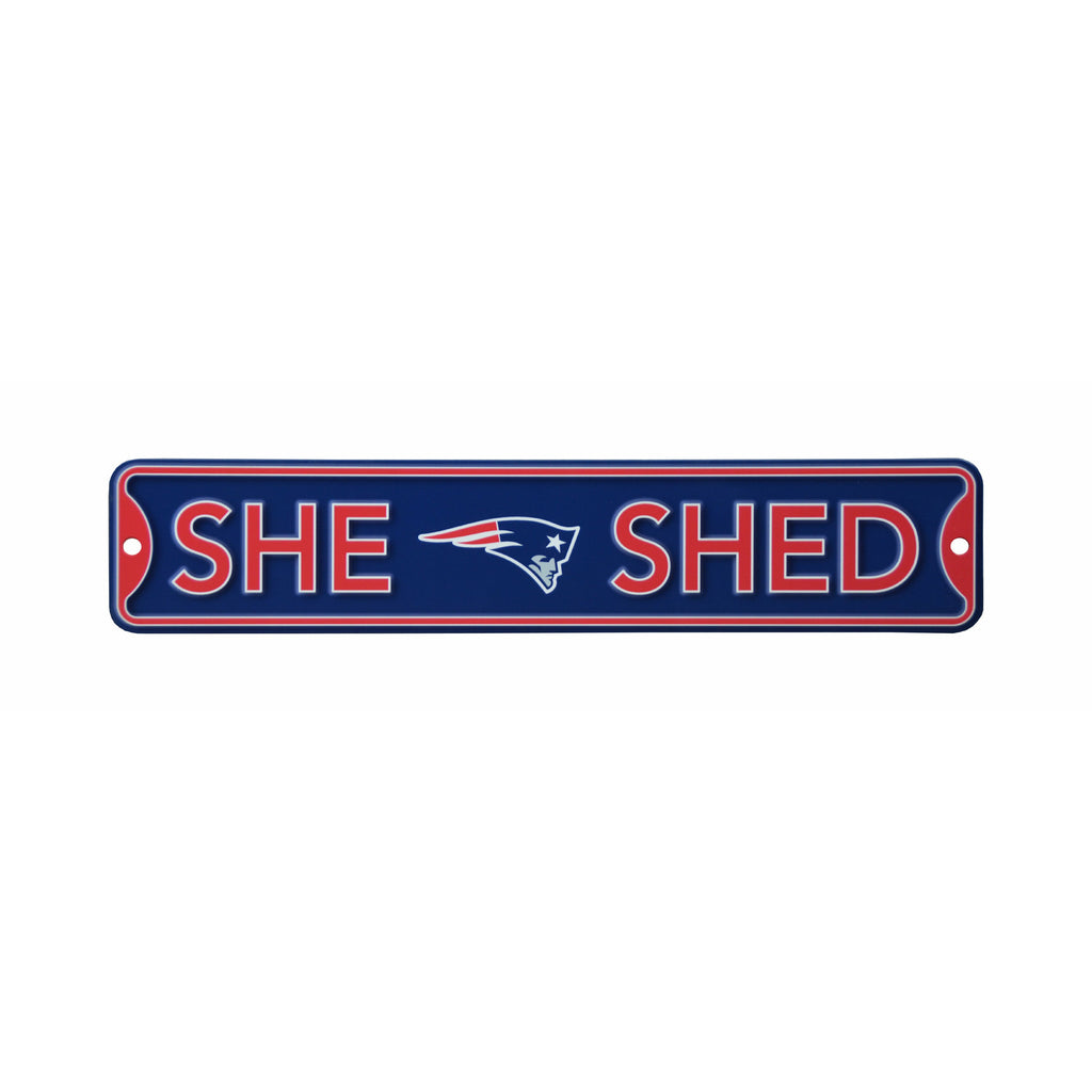 New England Patriots - SHE SHED - Steel Street Sign