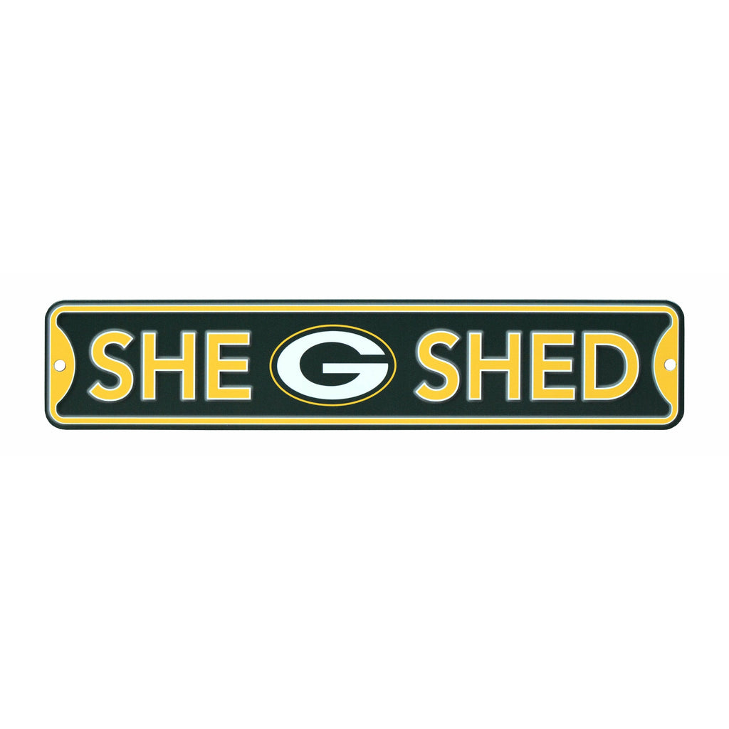 Green Bay Packers - SHE SHED - Steel Street Sign