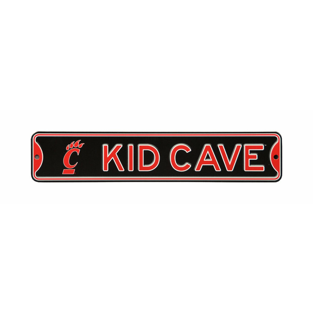 Cincinnati Bearcats - KID CAVE - Steel Street Sign