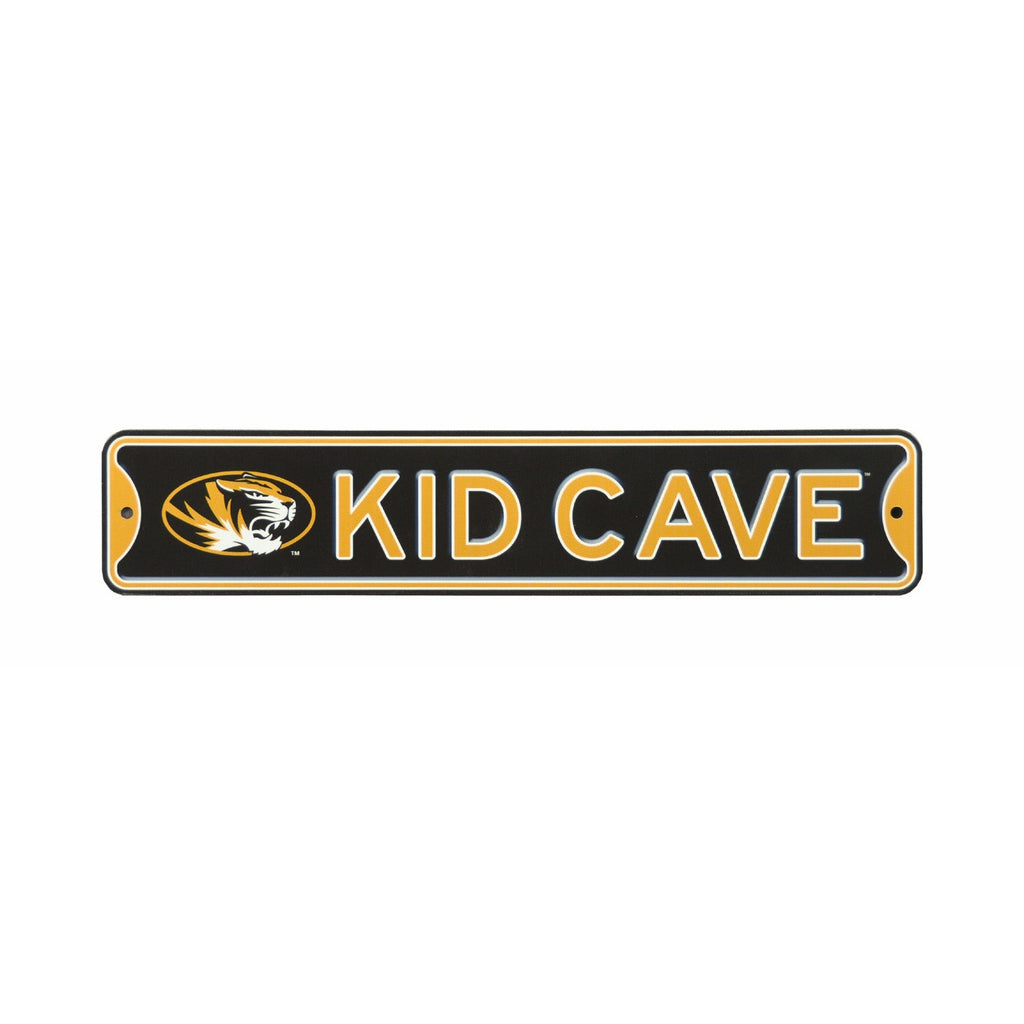 Missouri Tigers - KID CAVE - Steel Street Sign