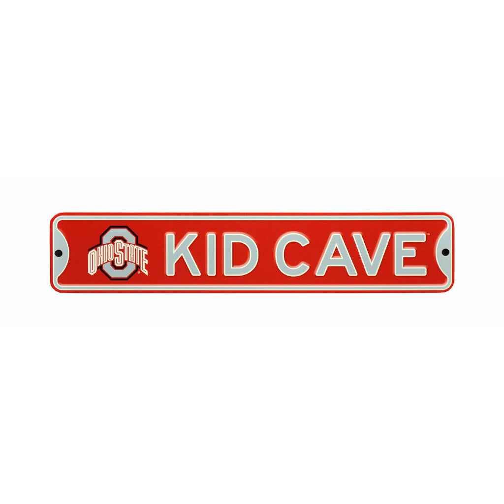 Ohio State Buckeyes - KID CAVE - Steel Street Sign