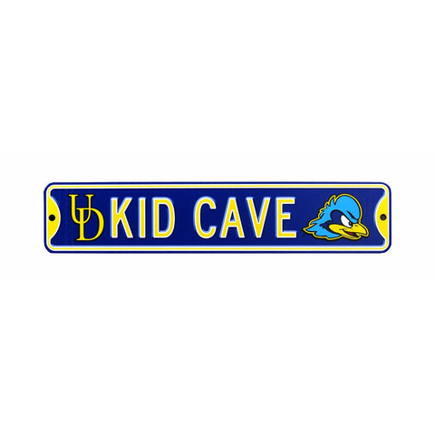 Delaware Blue Hens - KID CAVE - Steel Street Sign
