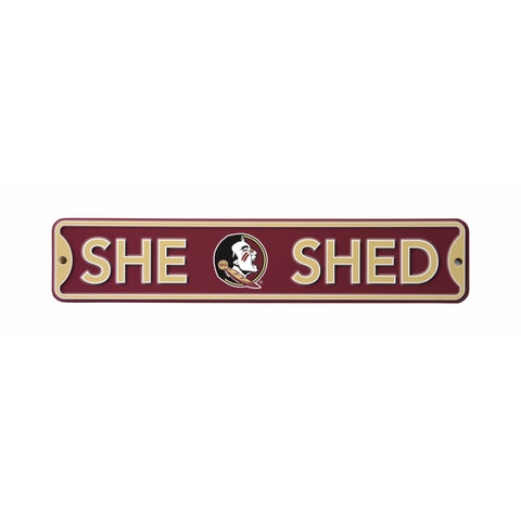 Florida State Seminoles - SHE SHED - Steel Street Sign