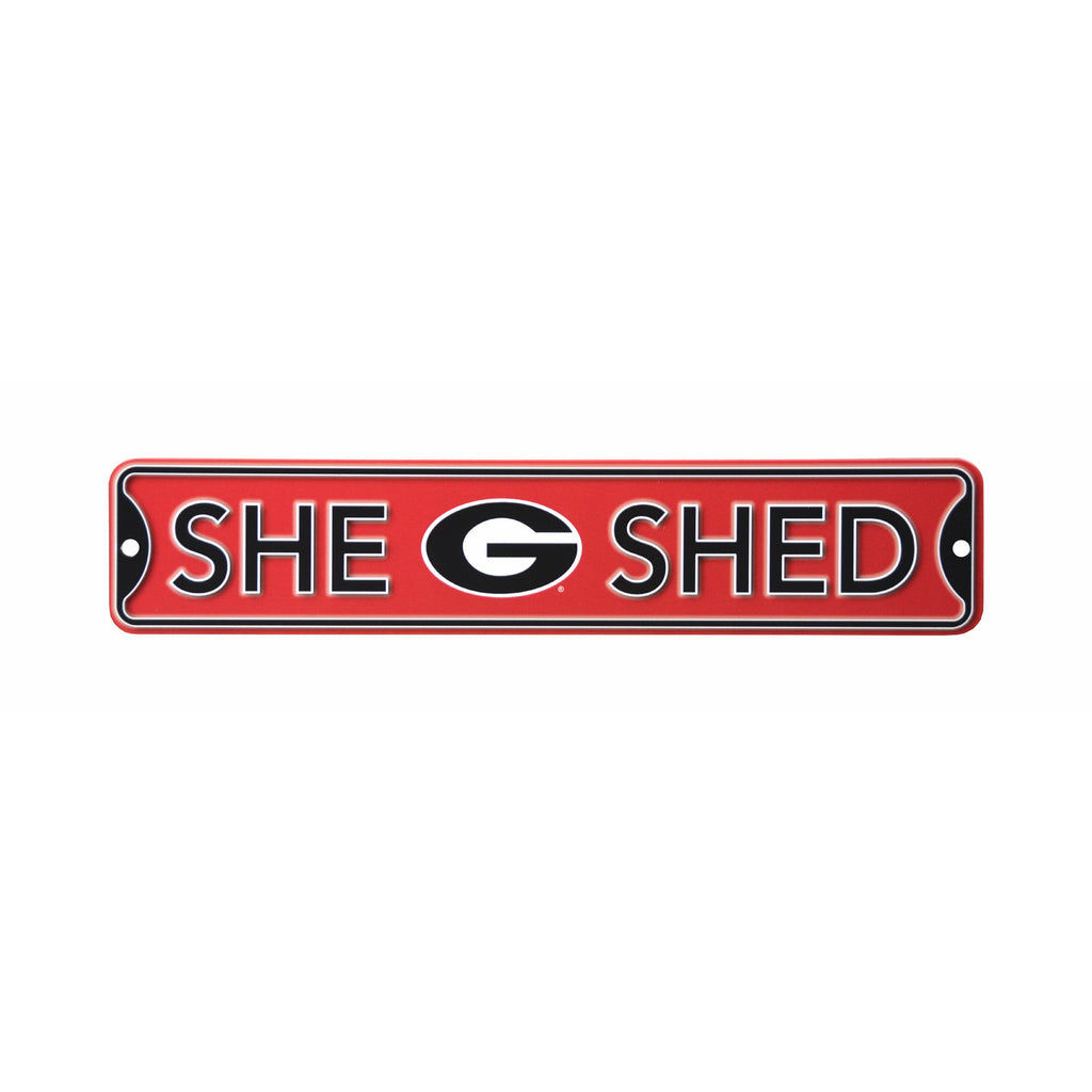 Georgia Bulldogs - SHE SHED - Steel Street Sign