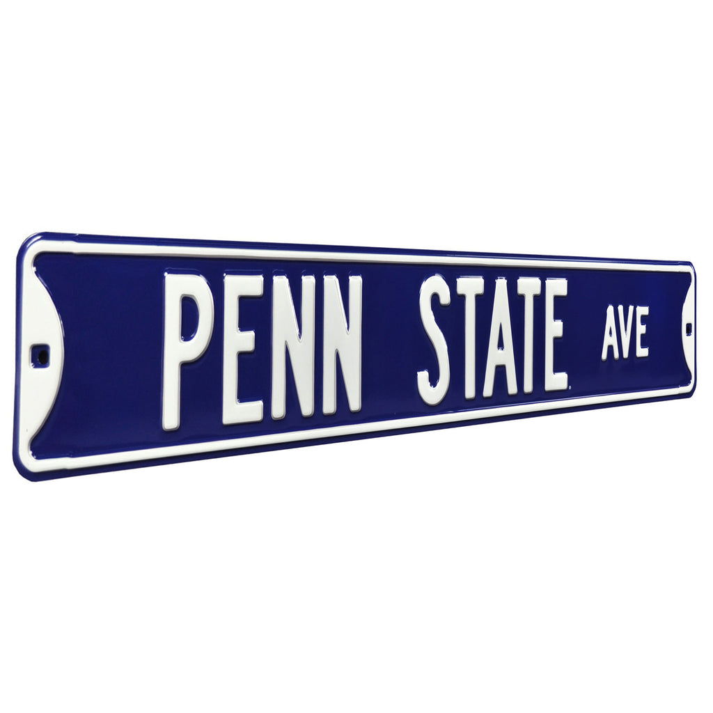 Penn State Nittany Lions - PENN STATE AVE - Embossed Steel Street Sign