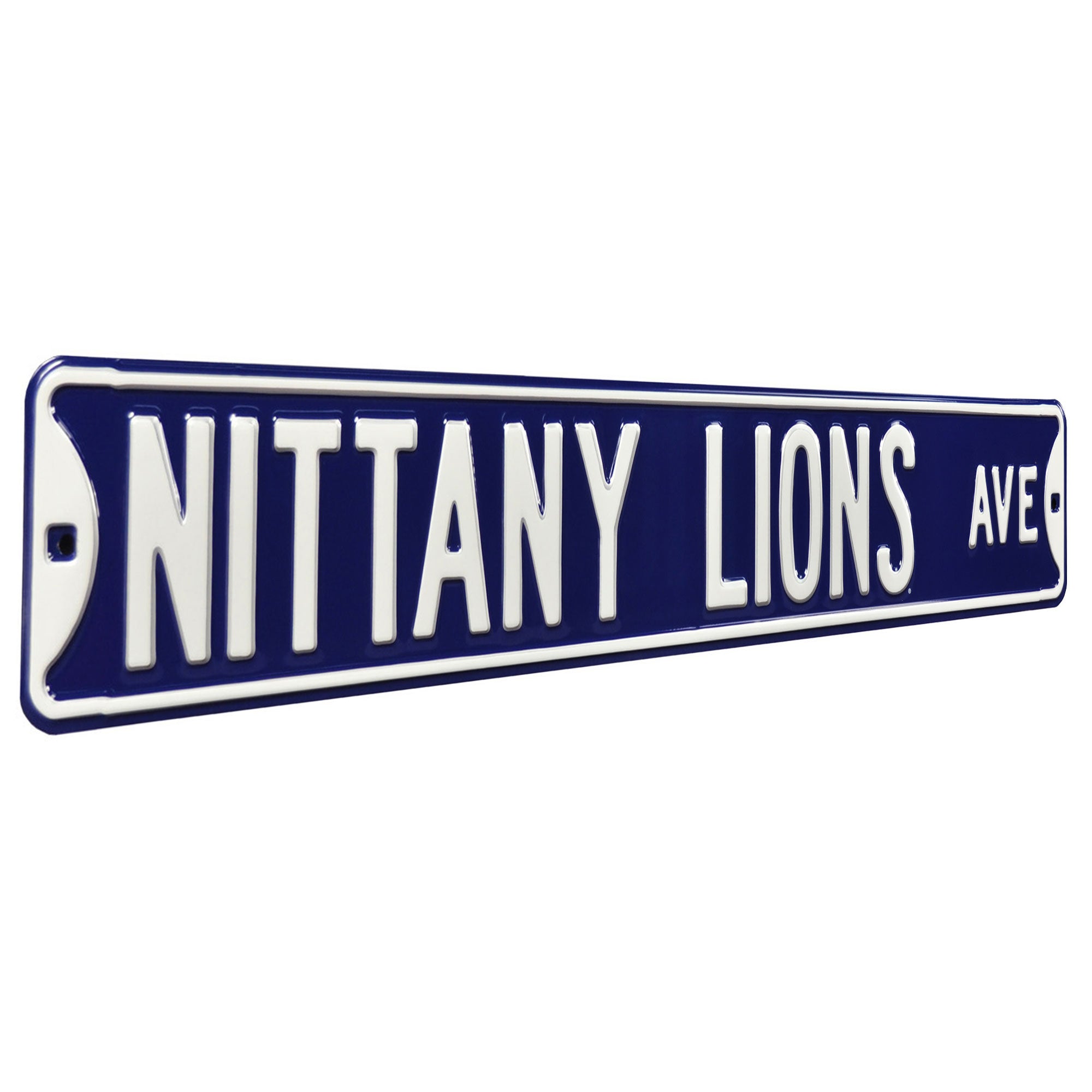Penn State Nittany Lions - NITTANY LIONS AVE - Embossed Steel Street Sign