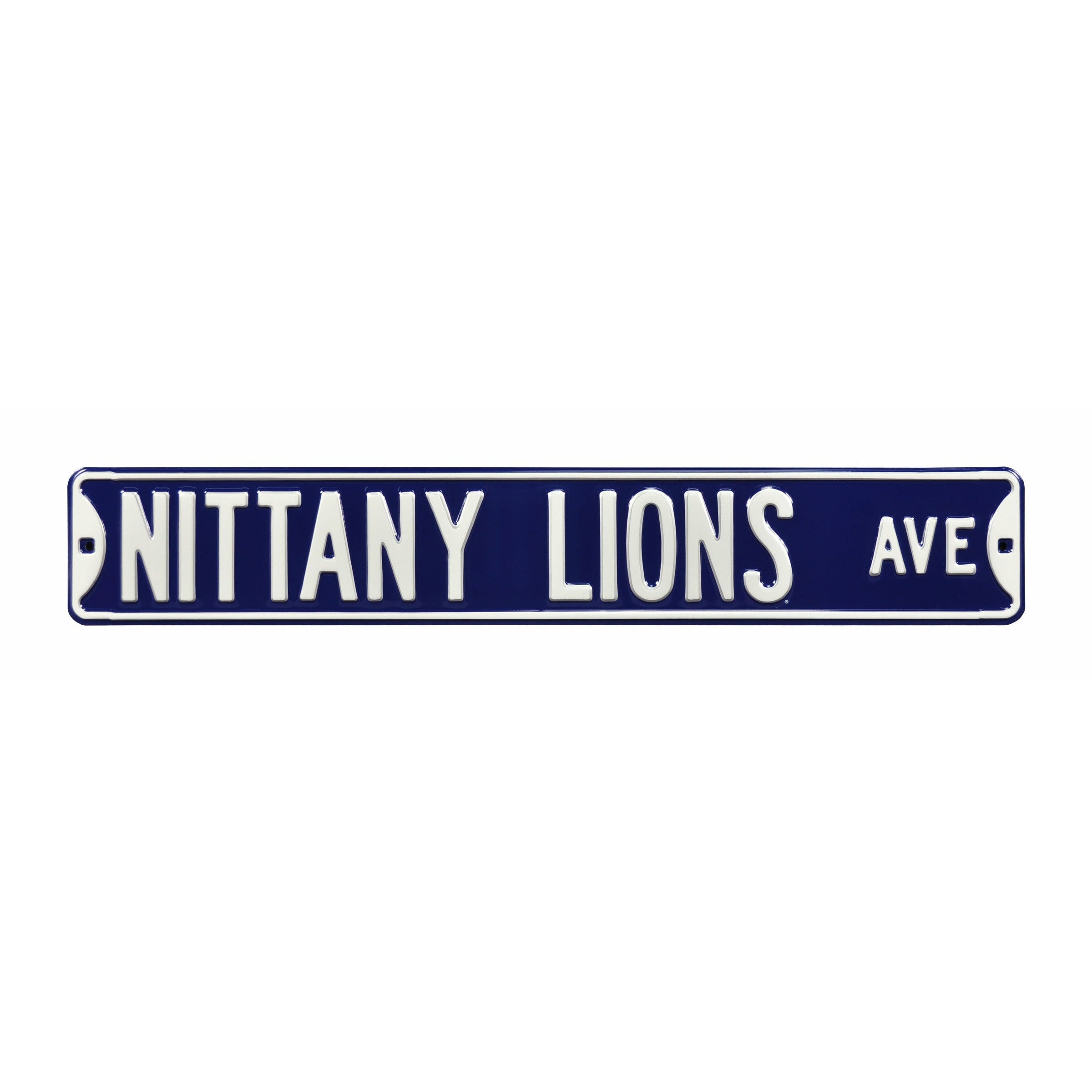 Penn State Nittany Lions - NITTANY LIONS AVE - Embossed Steel Street Sign