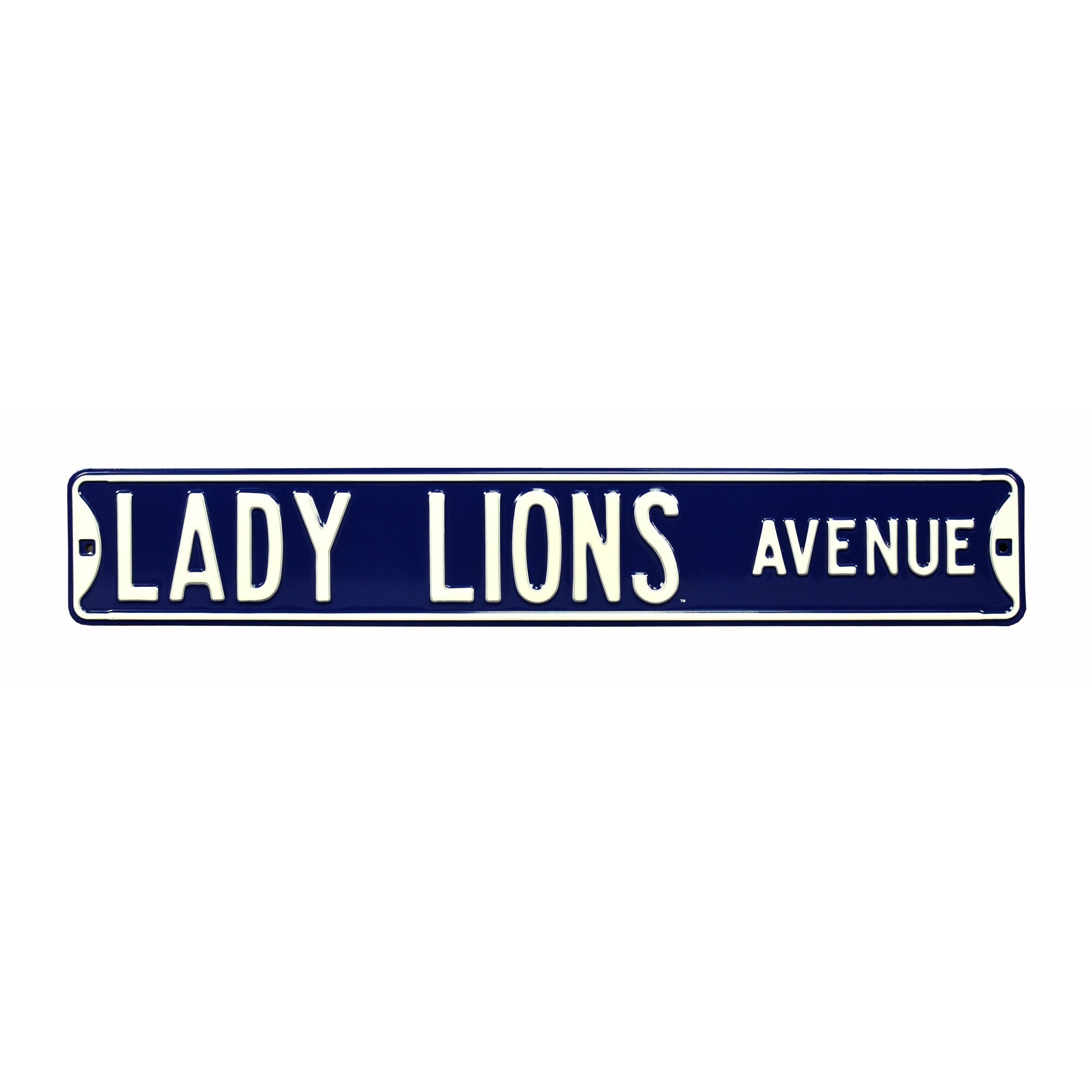 Penn State Nittany Lions - LADY LIONS AVENUE - Embossed Steel Street Sign