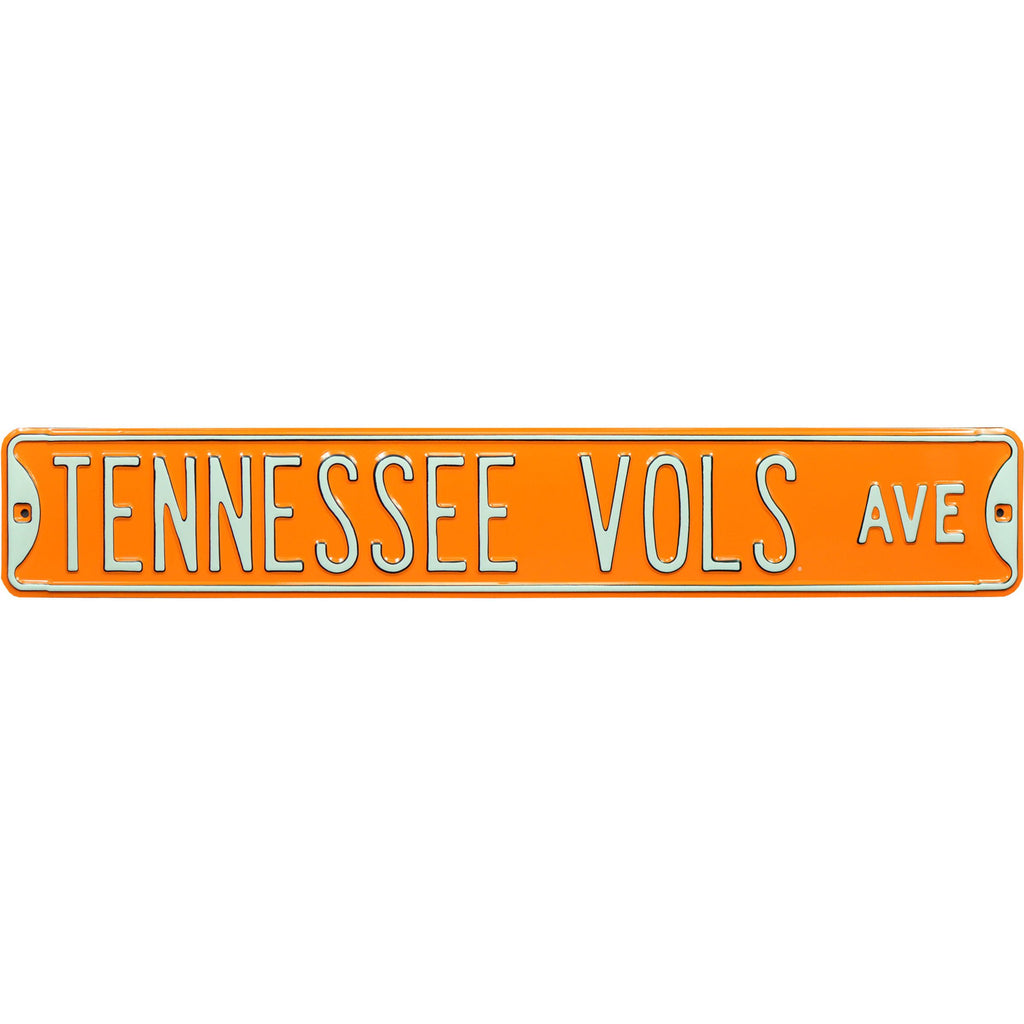 Tenessee Sign Tennessee Volunteers - TENNESSEE VOLS AVE - Embossed Steel Street Sign ...