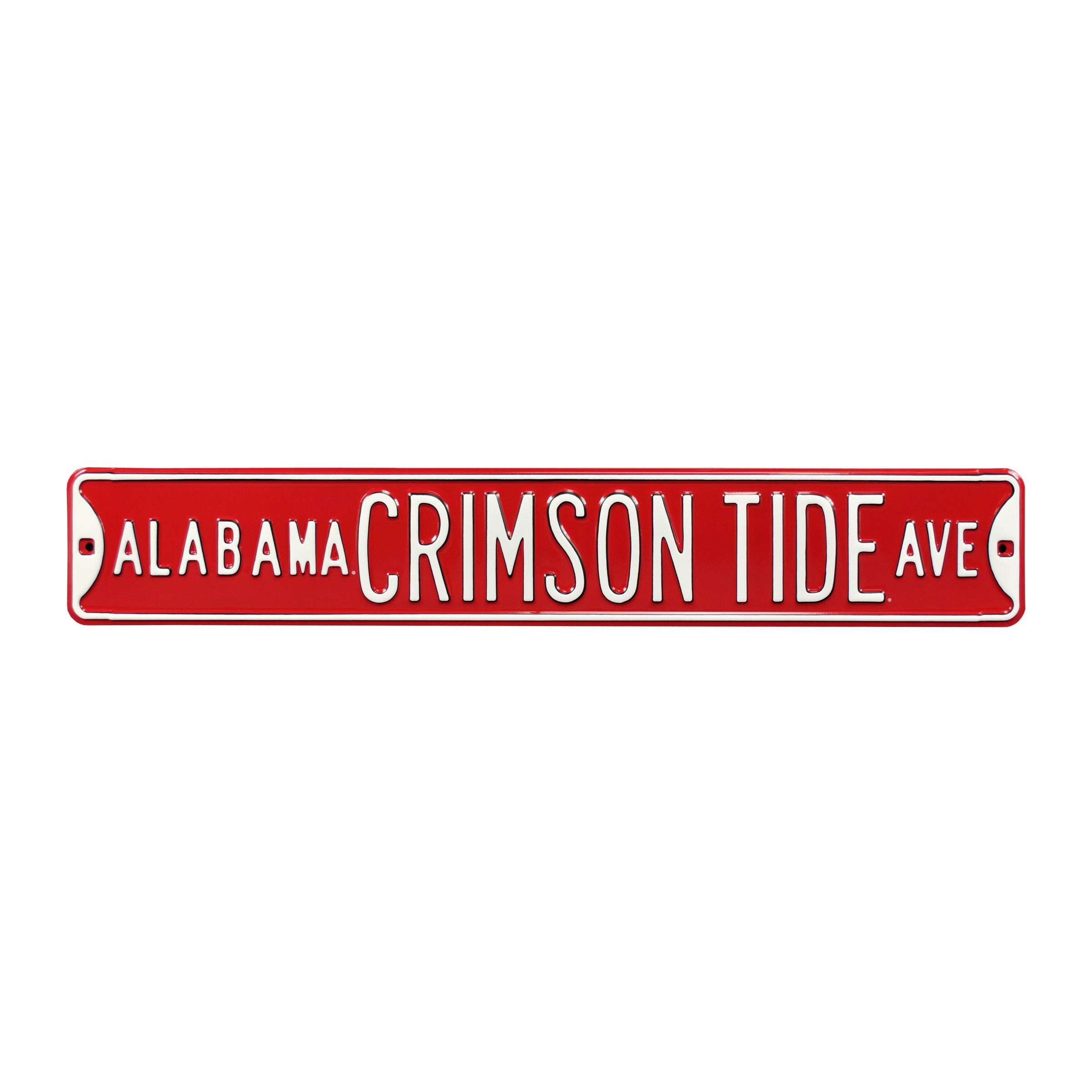 Alabama Crimson Tide - CRIMSON TIDE AVE - Embossed Steel Street Sign