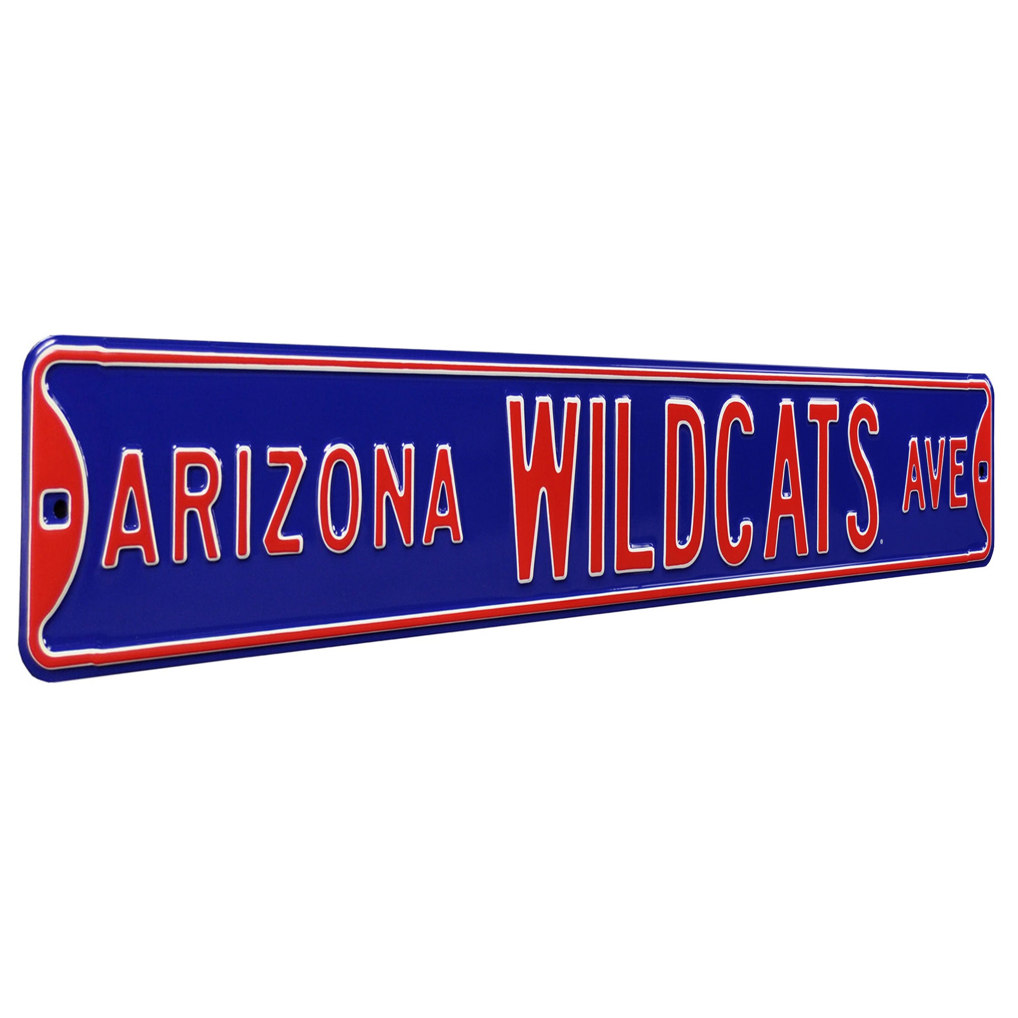 Arizona Wildcats - WILDCATS AVE - Embossed Steel Street Sign