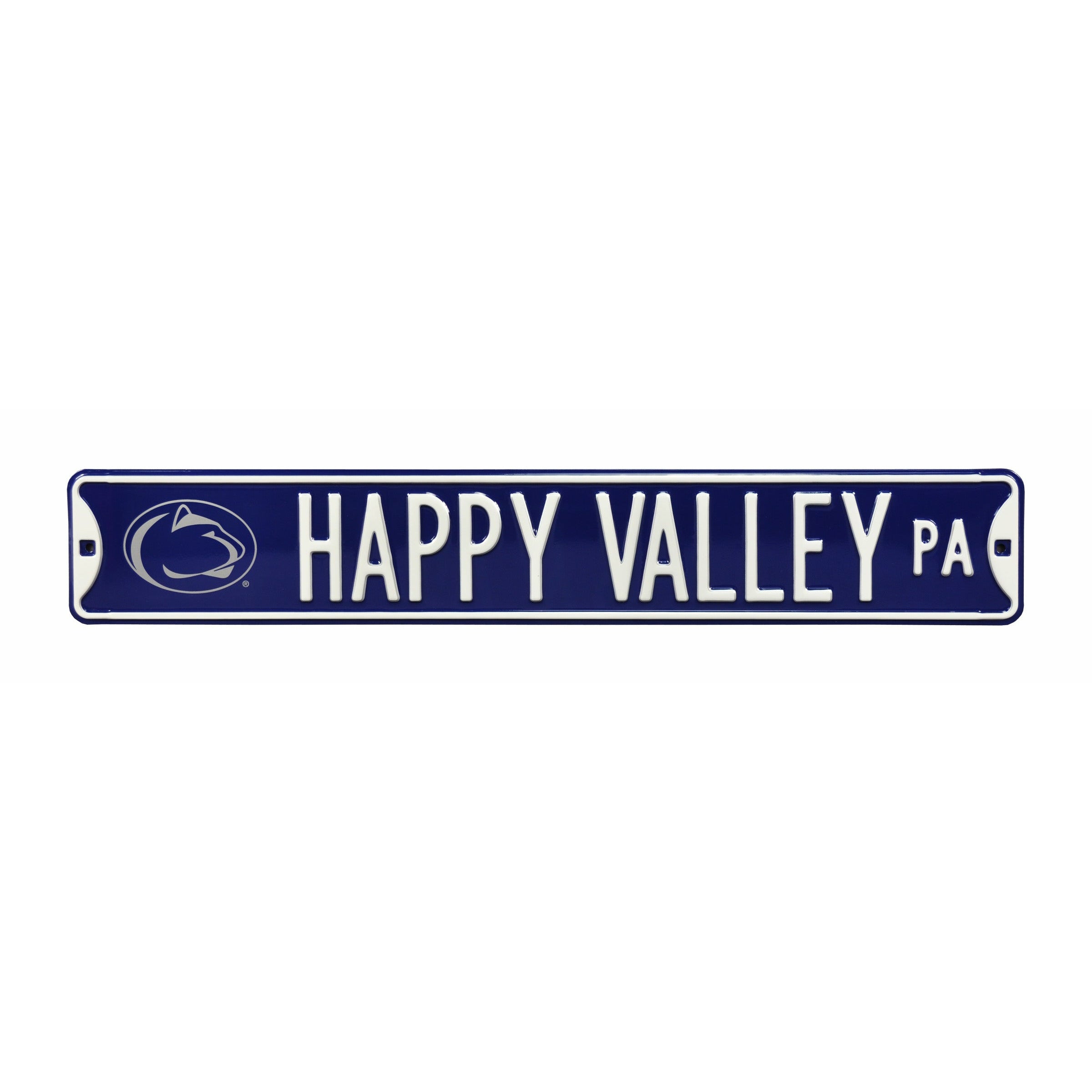 Penn State Nittany Lions - HAPPY VALLEY - Embossed Steel Street Sign