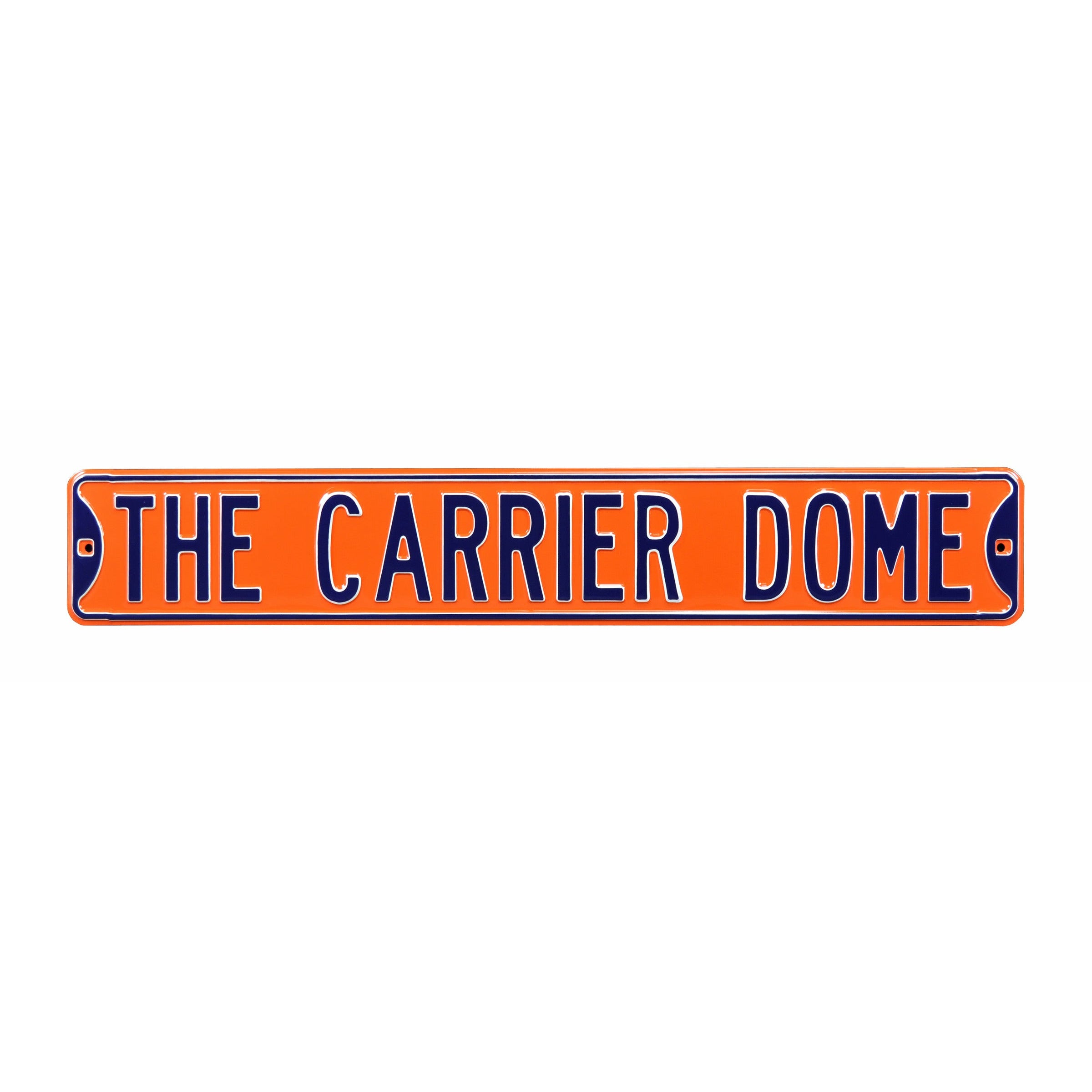 Syracuse Orange - THE CARRIER DOME - Embossed Steel Street Sign
