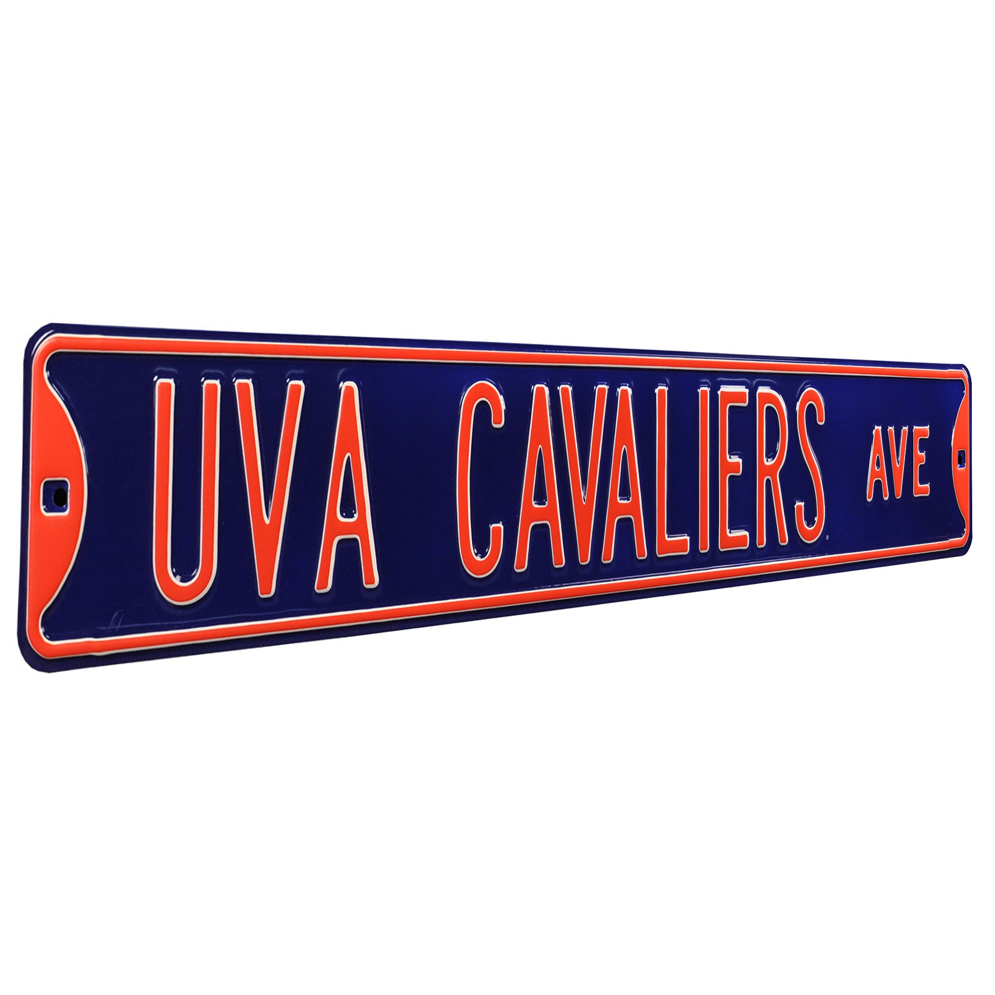 Virginia Cavaliers - UVA CAVALIERS AVE - Embossed Steel Street Sign