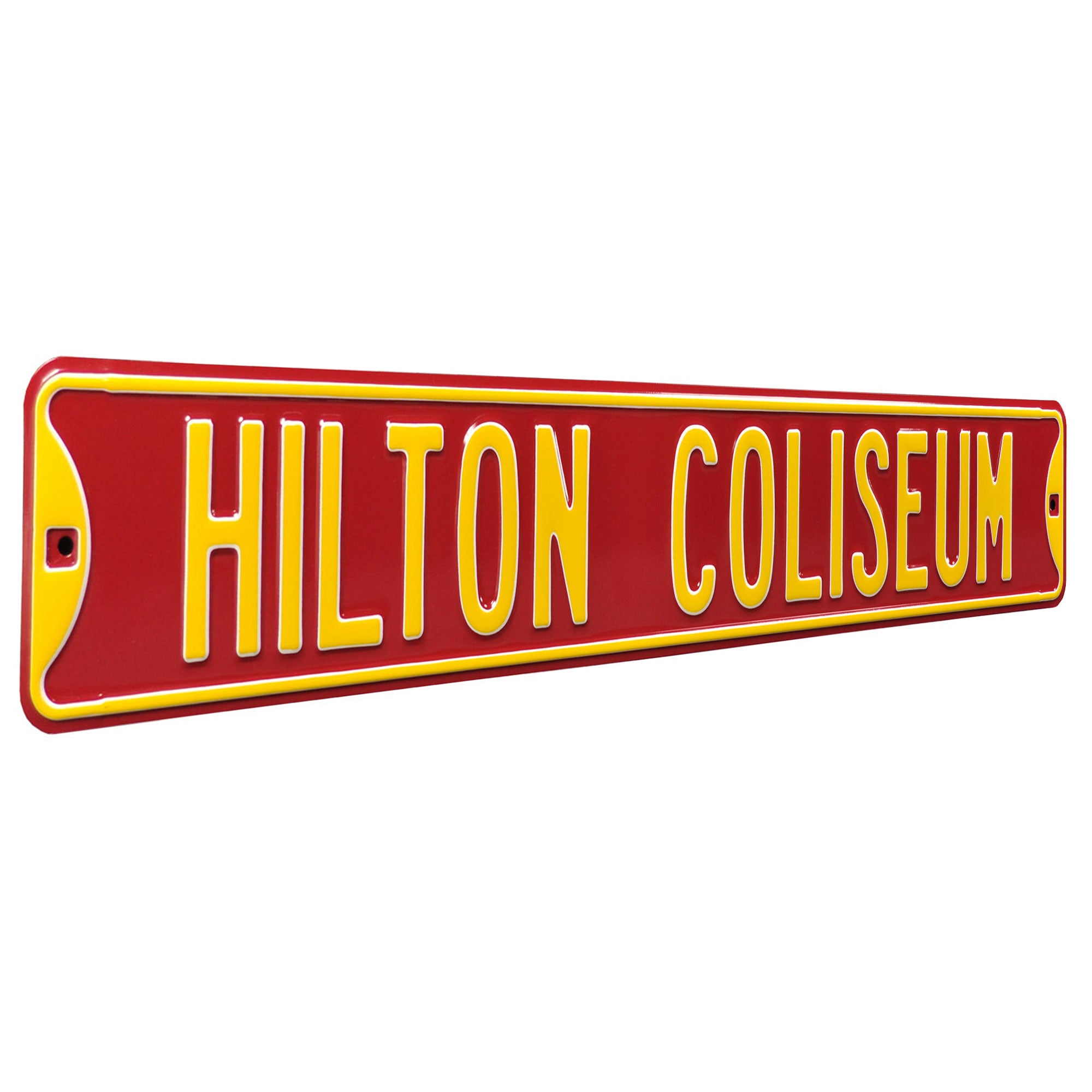 Iowa State Cyclones - HILTON COLISEUM - Embossed Steel Street Sign