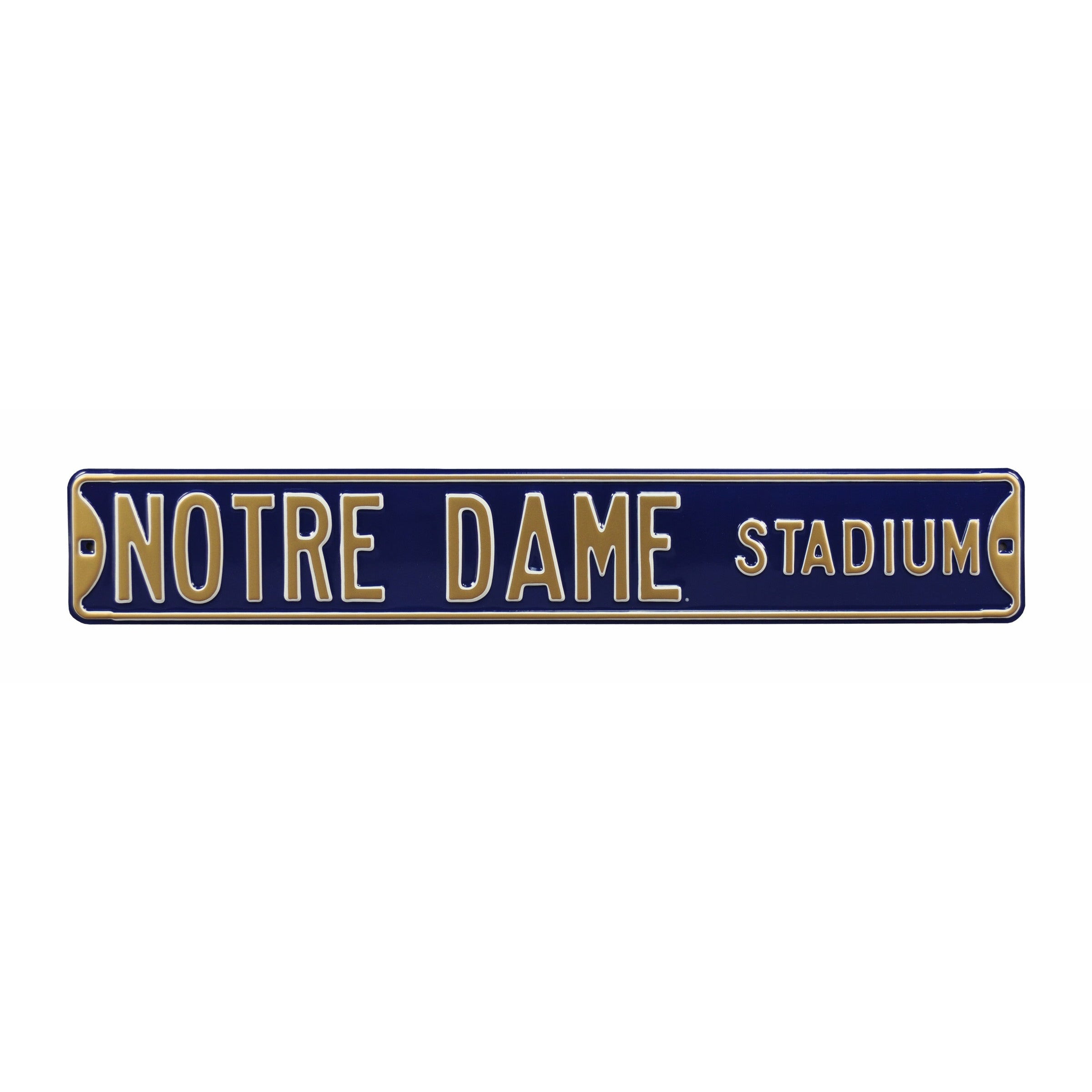 Notre Dame Fighting Irish - NOTRE DAME STADIUM - Embossed Steel Street Sign