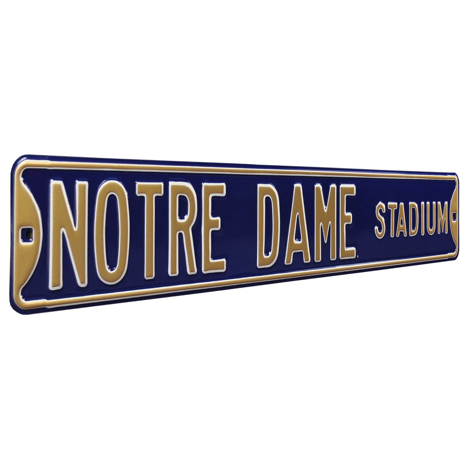 Notre Dame Fighting Irish - NOTRE DAME STADIUM - Embossed Steel Street Sign