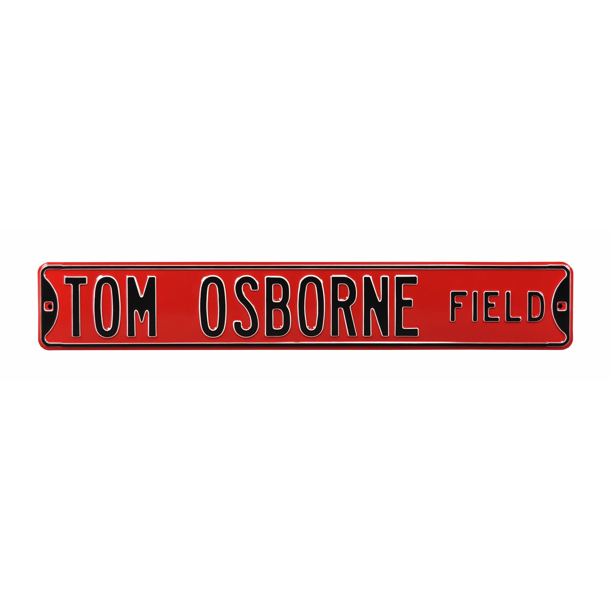 Nebraska Cornhuskers - TOM OSBORNE FIELD - Embossed Steel Street Sign