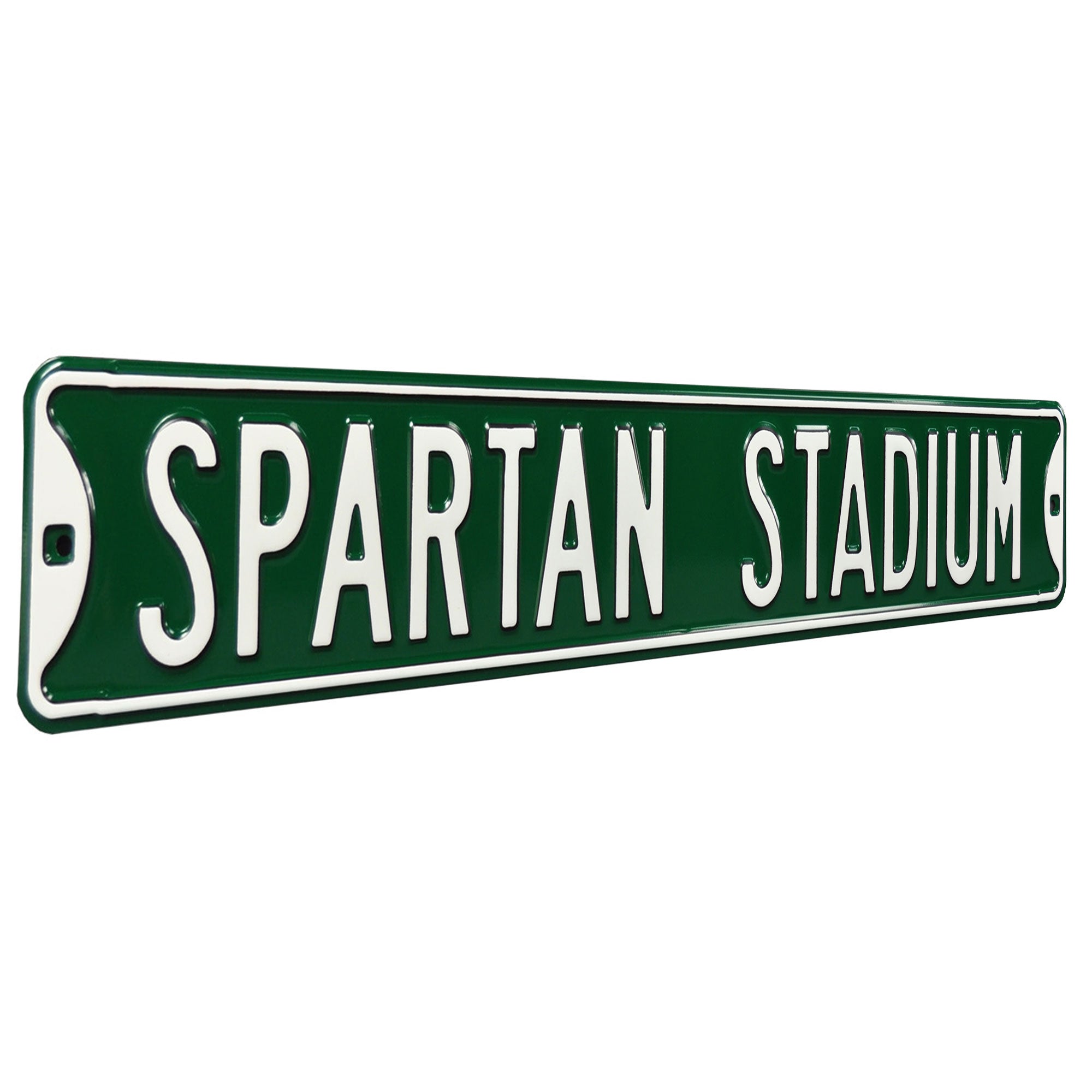Michigan State Spartans - SPARTAN STADIUM - Embossed Steel Street Sign