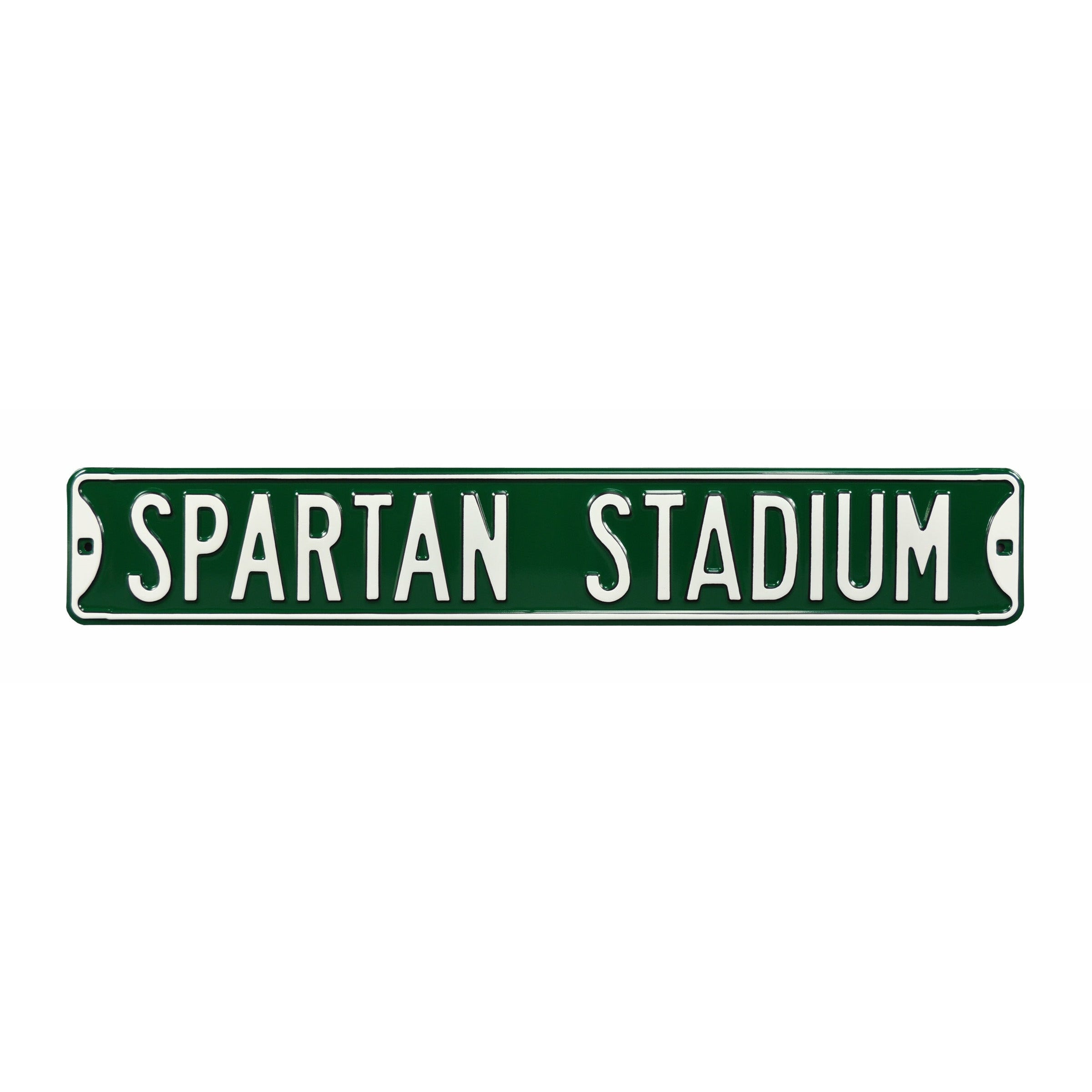 Michigan State Spartans - SPARTAN STADIUM - Embossed Steel Street Sign