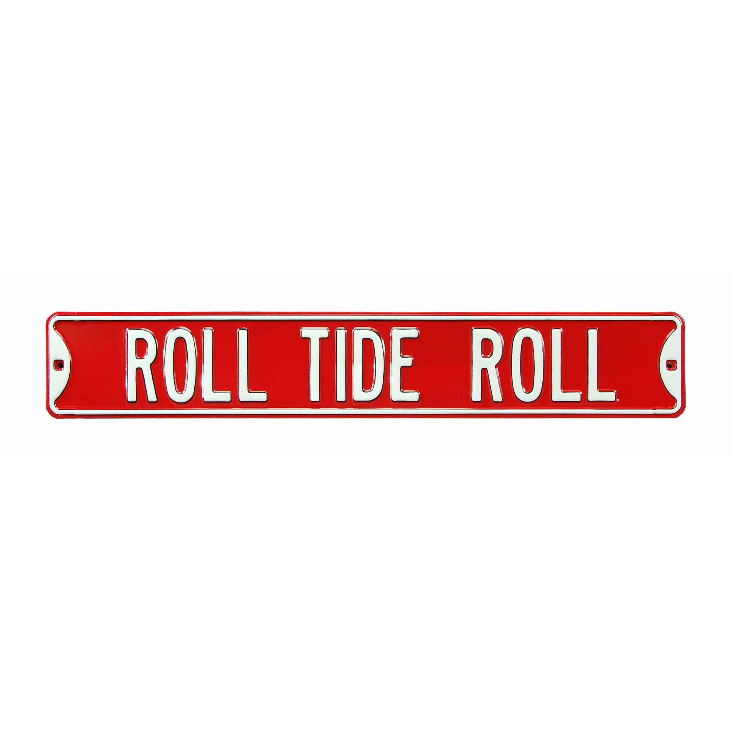 Alabama Crimson Tide - ROLL TIDE ROLL - Embossed Steel Street Sign