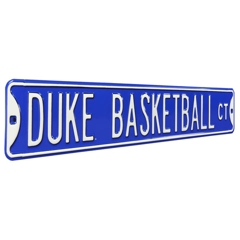 Duke Blue Devils - DUKE BASKETBALL CT - Embossed Steel Street Sign