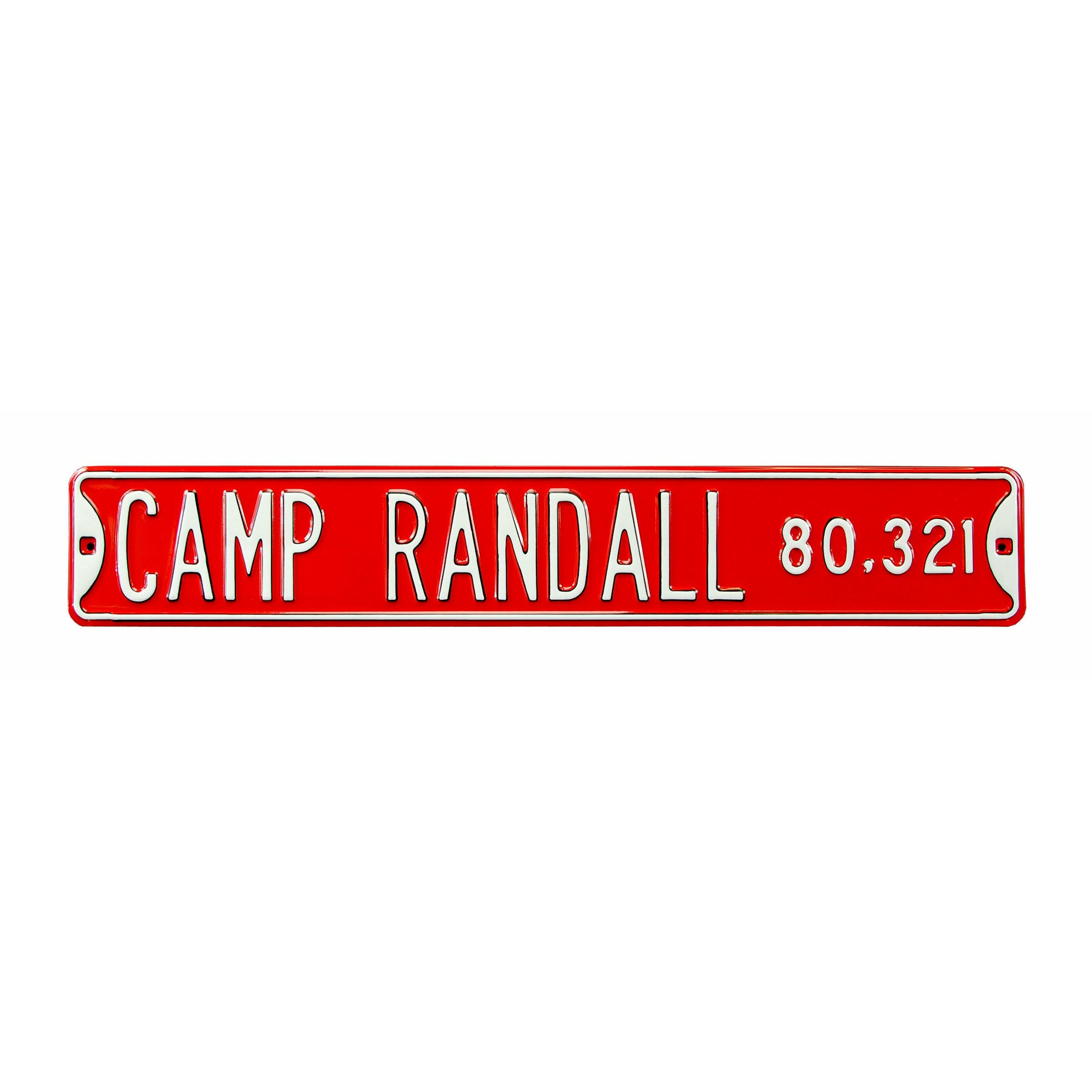 Wisconsin Badgers - CAMP RANDALL - Embossed Steel Street Sign