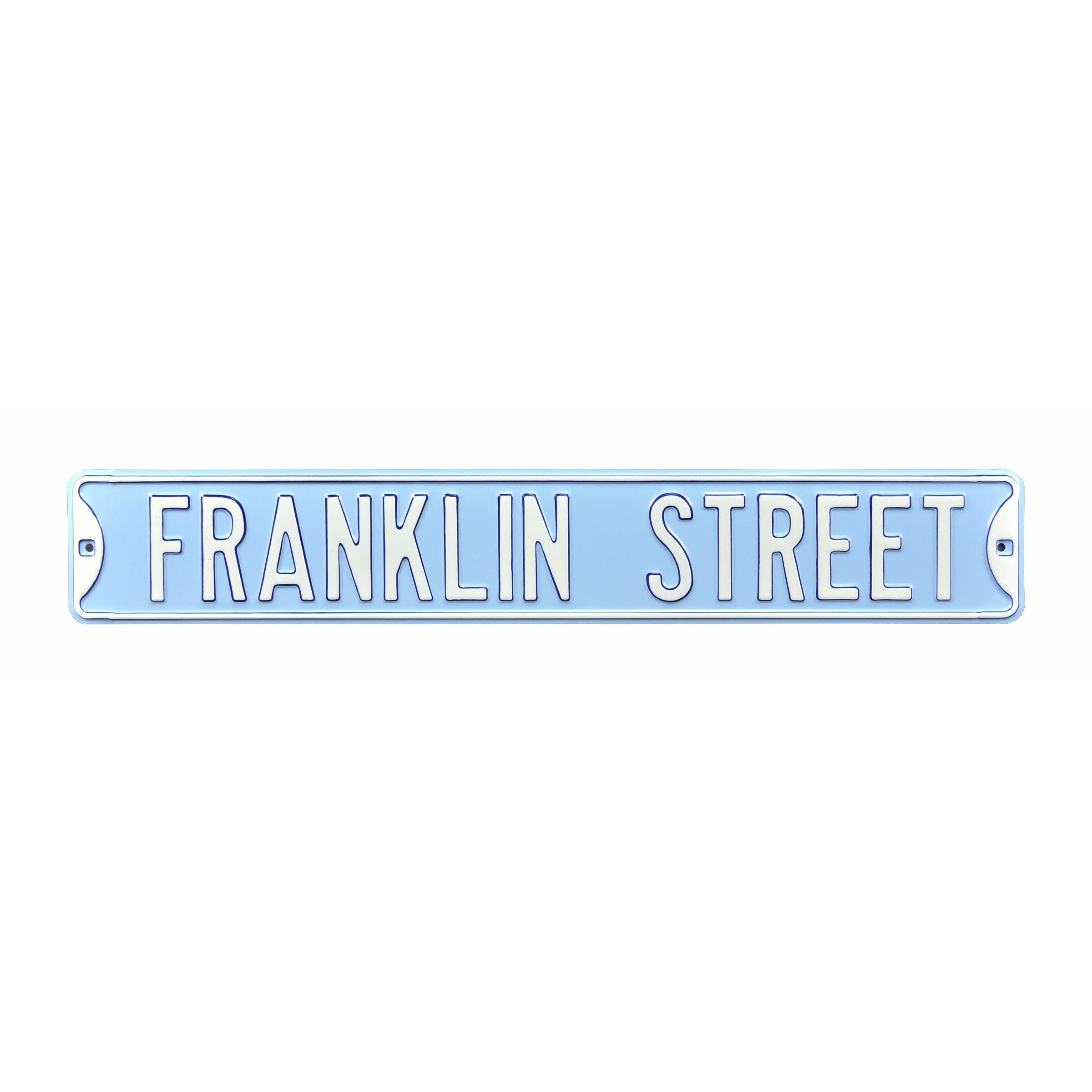 North Carolina Tar Heels - FRANKLIN STREET - Embossed Steel Street Sign