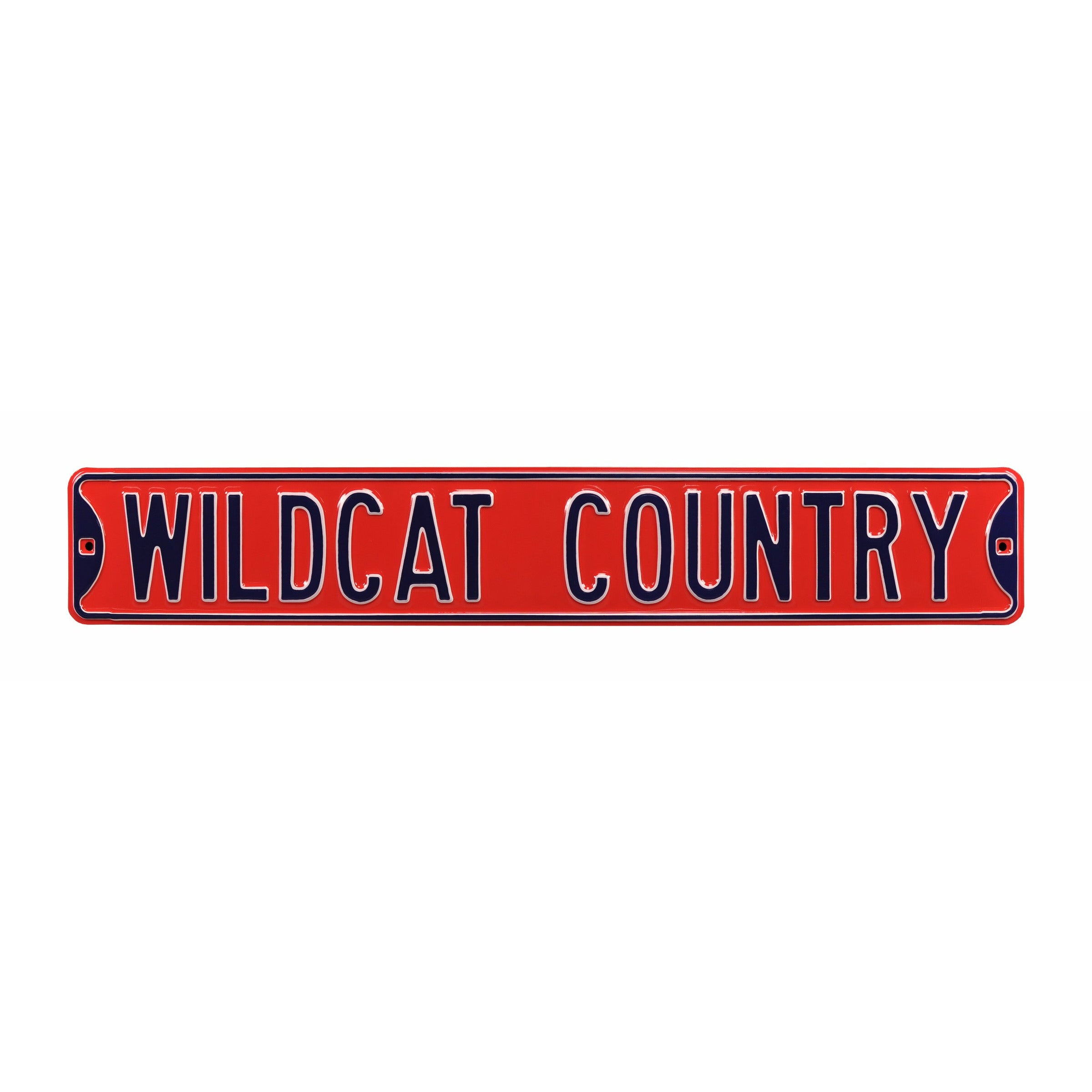 Arizona Wildcats - WILDCAT COUNTRY - Embossed Steel Street Sign