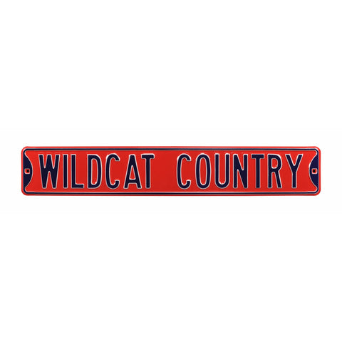Arizona Wildcats - WILDCAT COUNTRY - Embossed Steel Street Sign