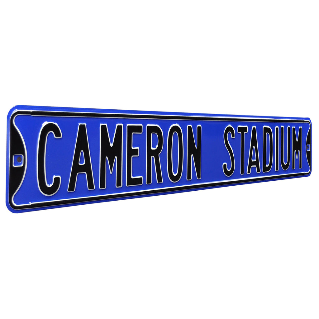 Duke Blue Devils - CAMERON STADIUM - Embossed Steel Street Sign