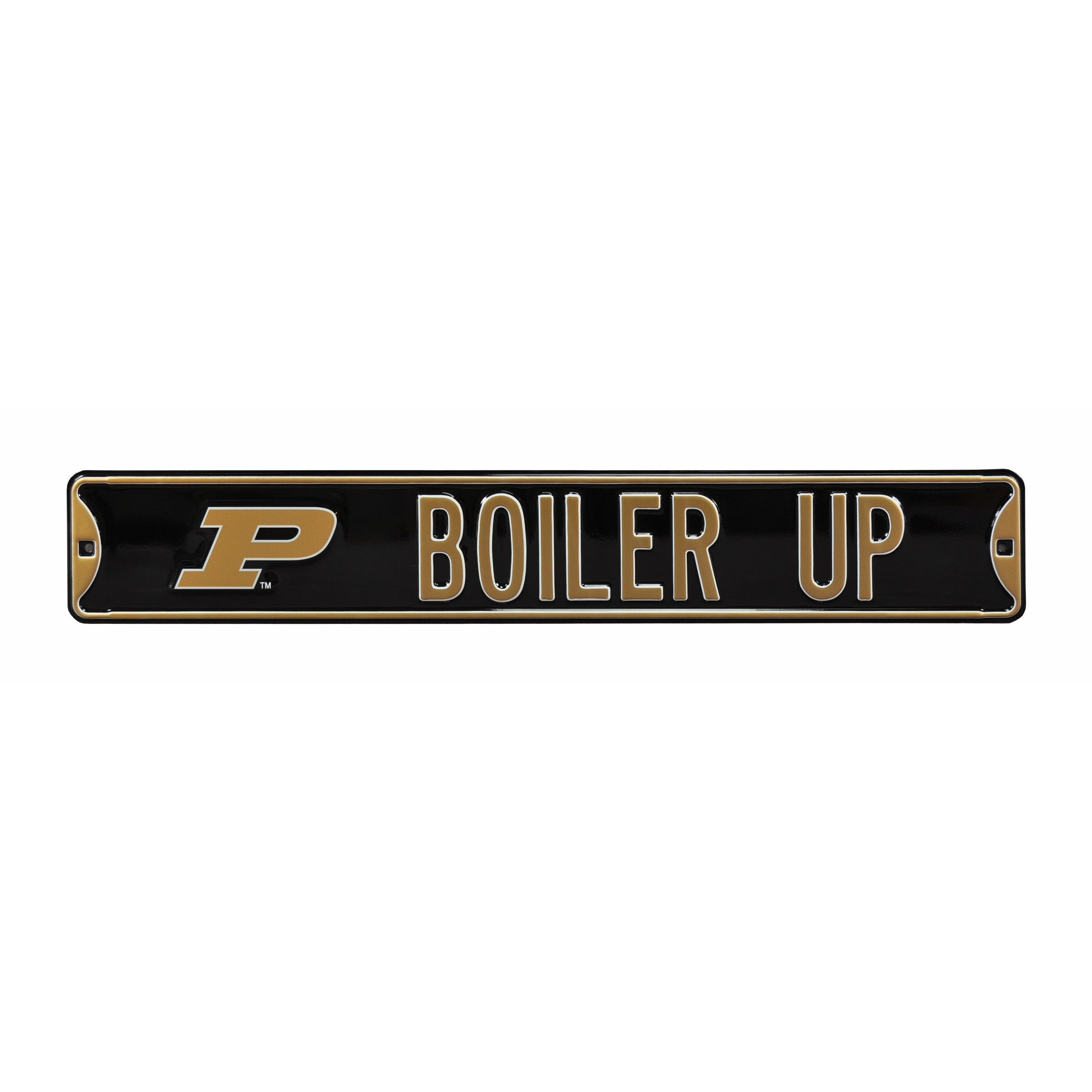 Purdue Boilermakers - BOILER UP - Embossed Steel Street Sign