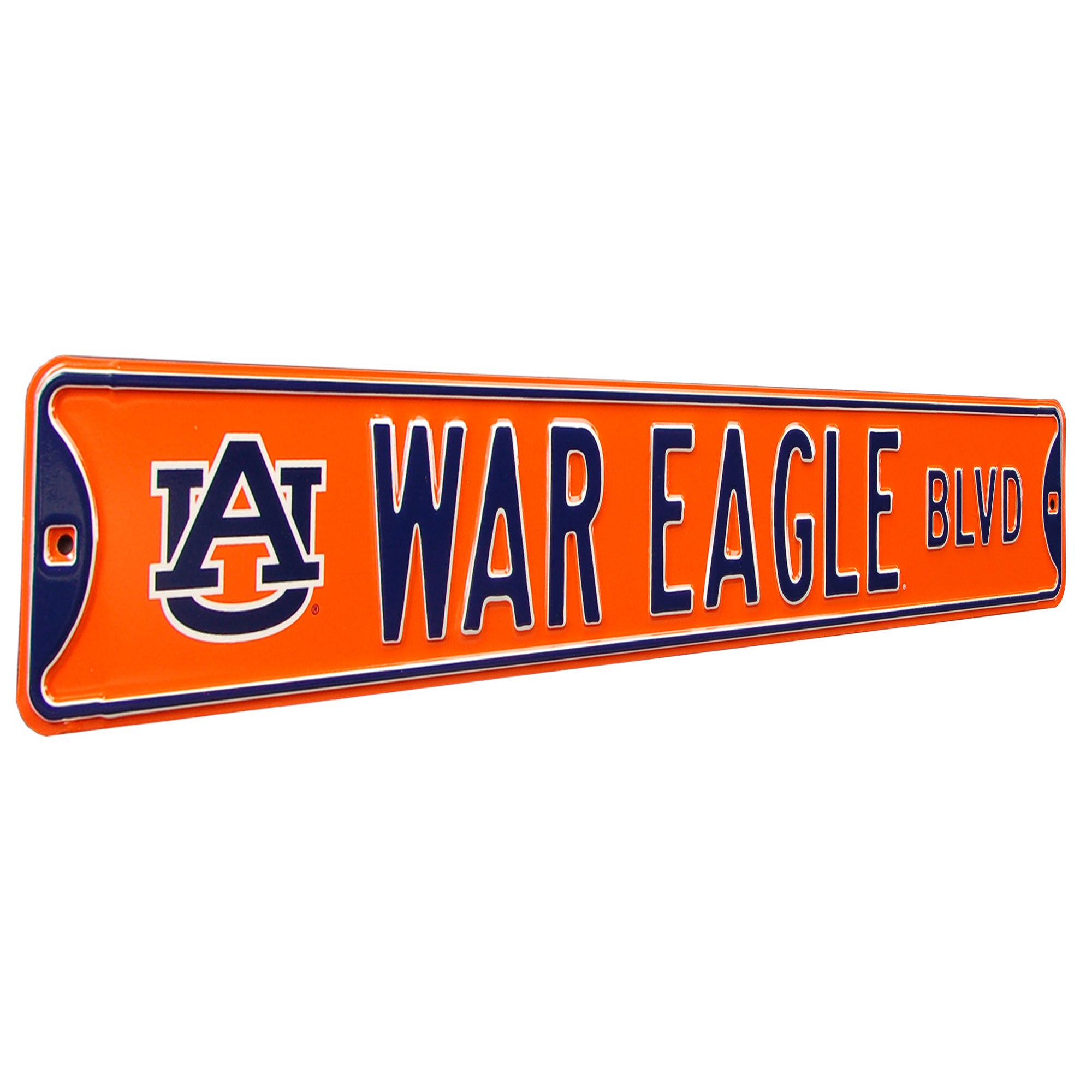 Auburn Tigers 'War Eagle Country' Embossed Metal Arrow Sign - Man Cave Sports Room Decor