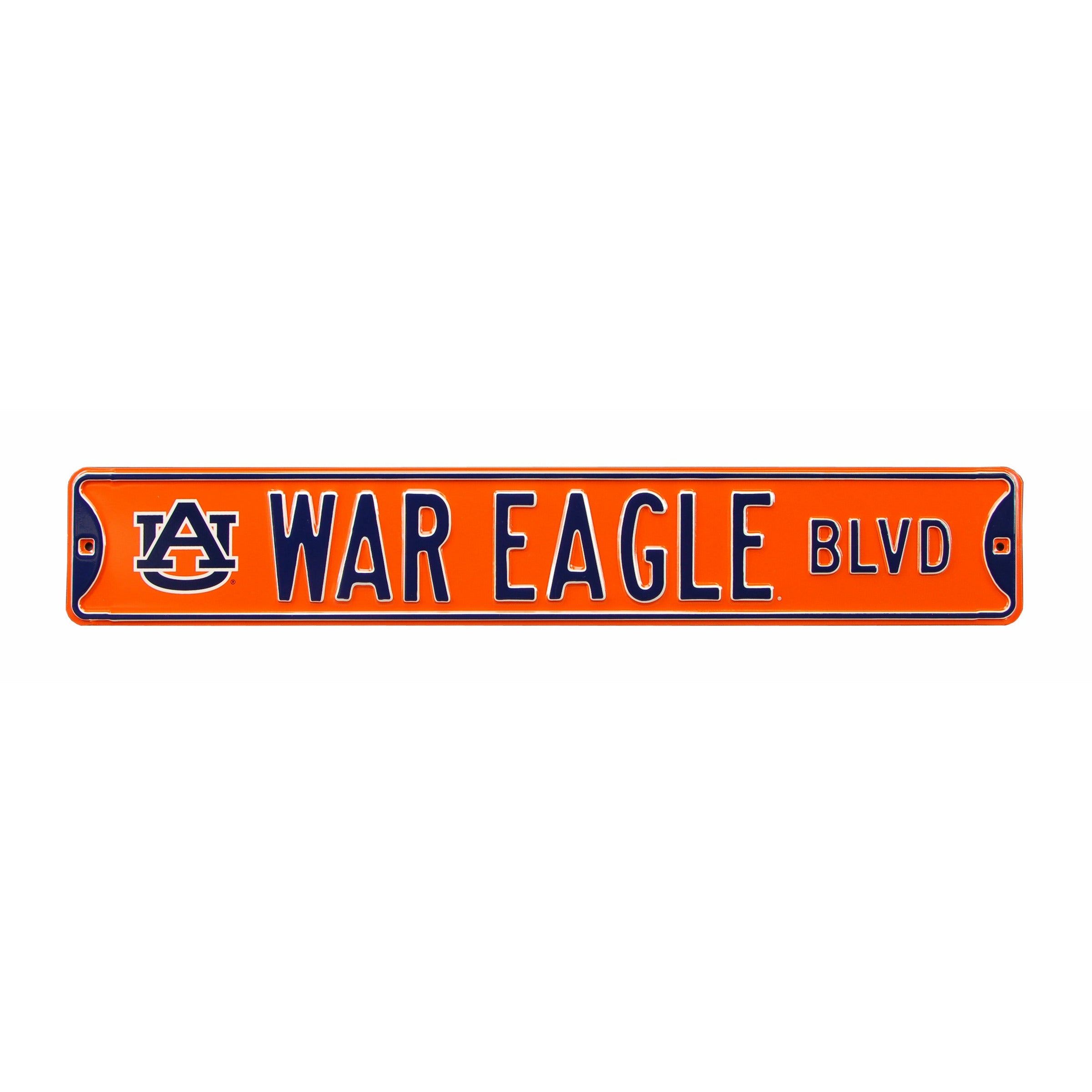 Auburn Tigers - WAR EAGLE BLVD - Embossed Steel Street Sign