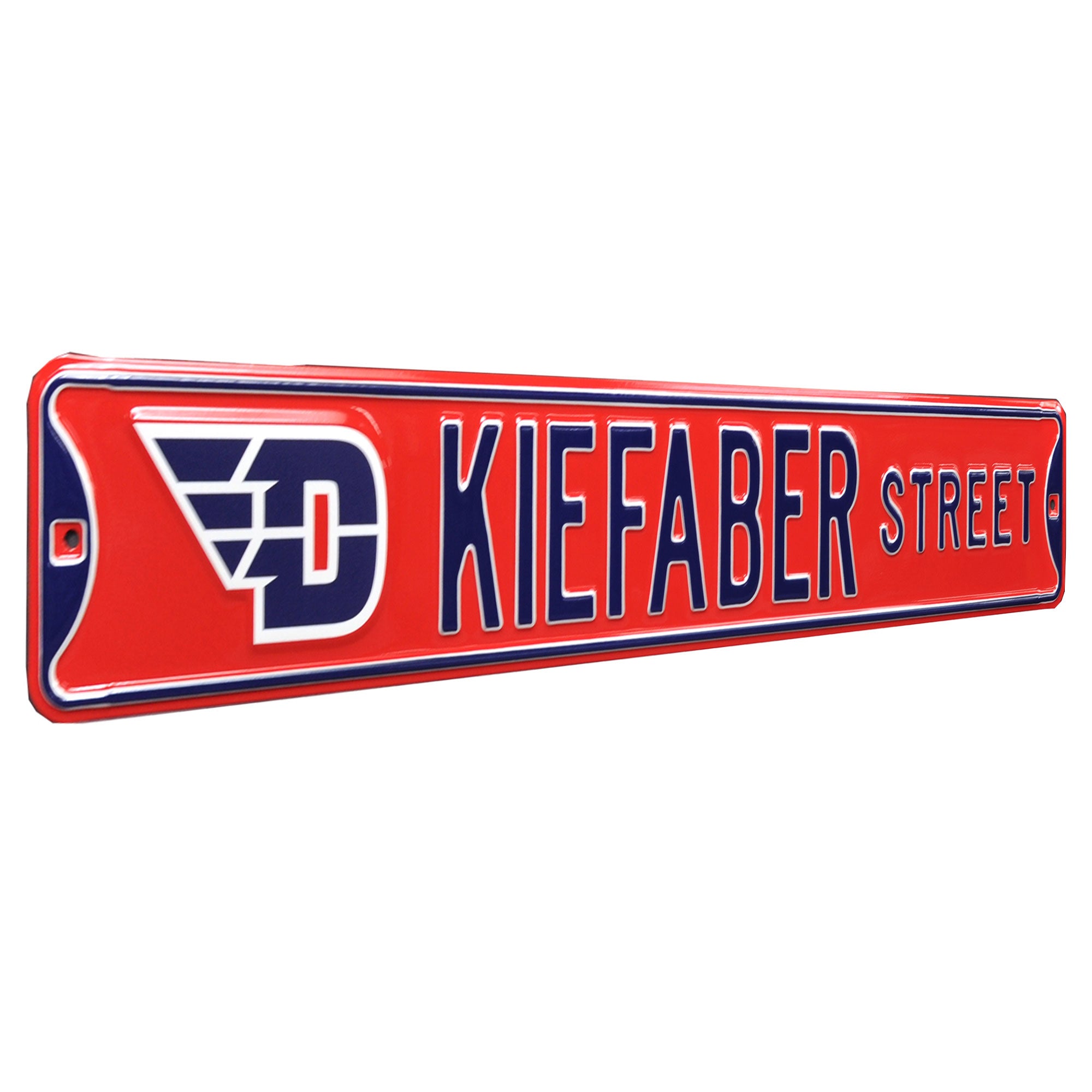 Dayton Flyers - KIEFABER STREET - Embossed Steel Street Sign
