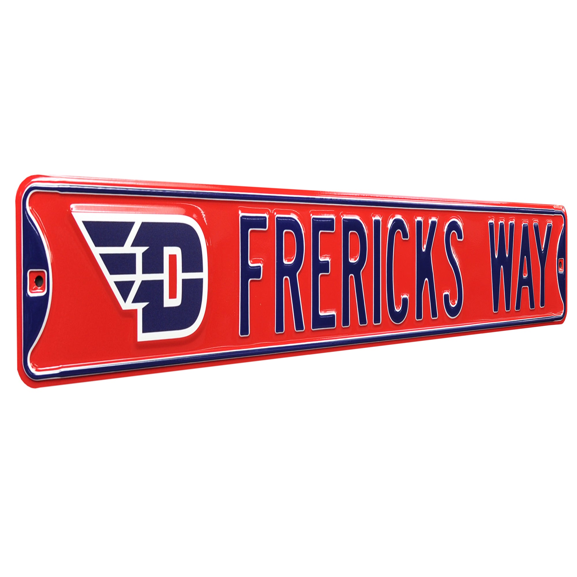 Dayton Flyers - FRERICK'S WAY - Embossed Steel Street Sign