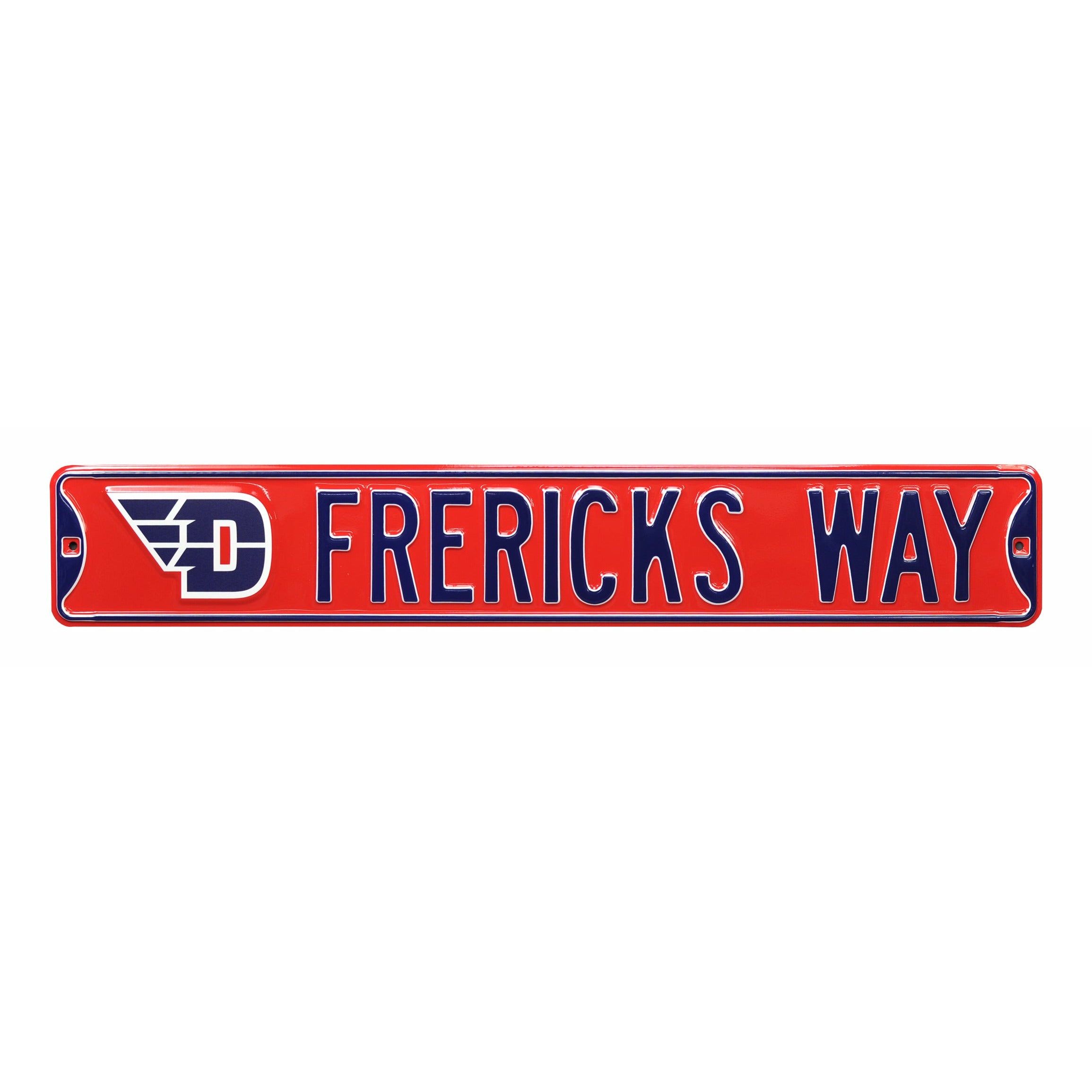 Dayton Flyers - FRERICK'S WAY - Embossed Steel Street Sign