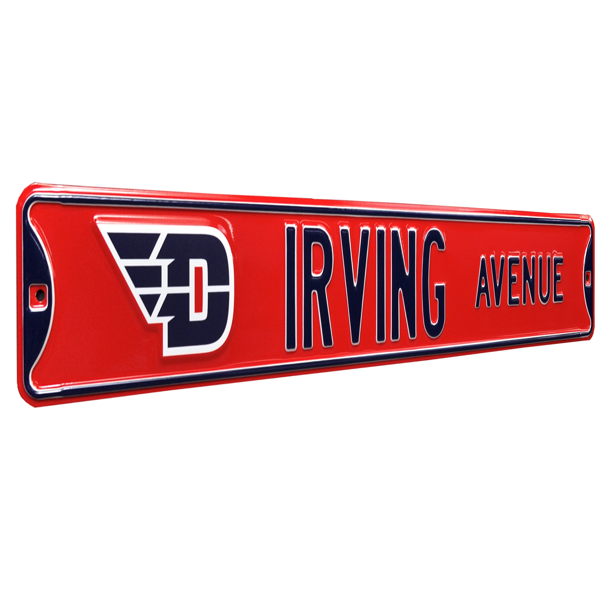 Dayton Flyers - IRVING AVENUE - Embossed Steel Street Sign
