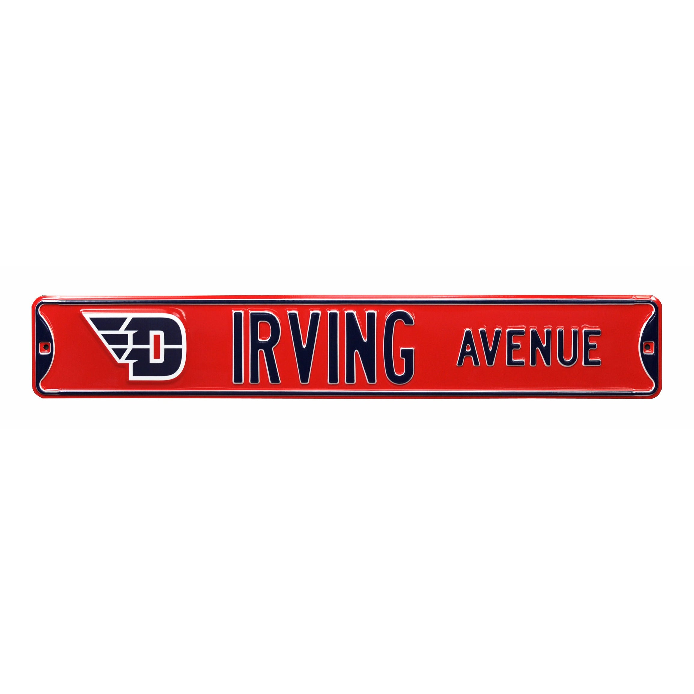 Dayton Flyers - IRVING AVENUE - Embossed Steel Street Sign