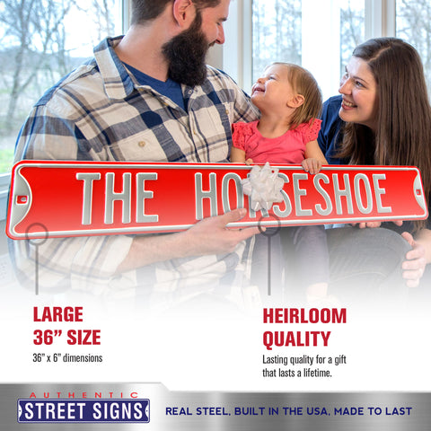Ohio State Buckeyes - THE HORSESHOE - Embossed Steel Street Sign