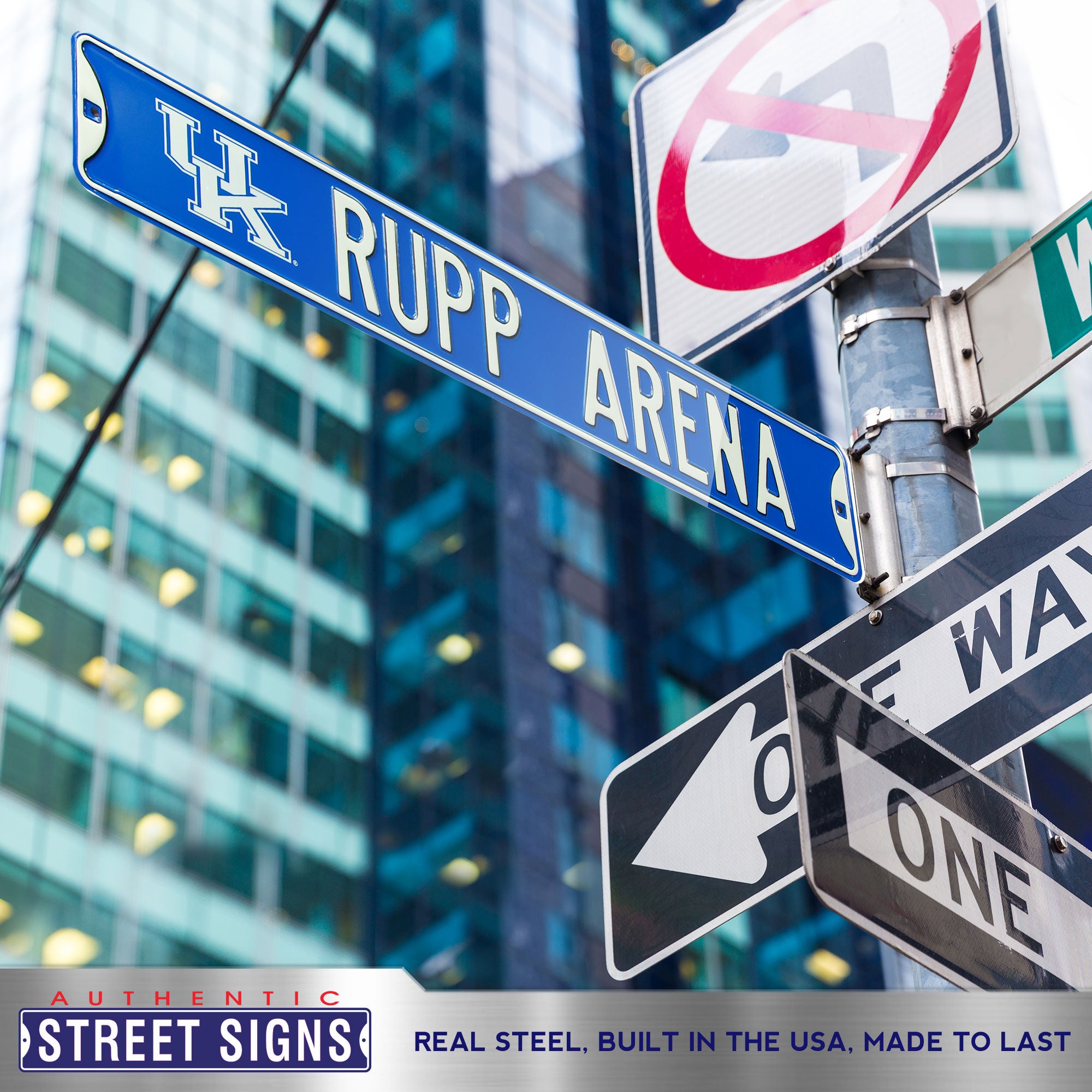 Kentucky Wildcats - RUPP ARENA - Embossed Steel Street Sign