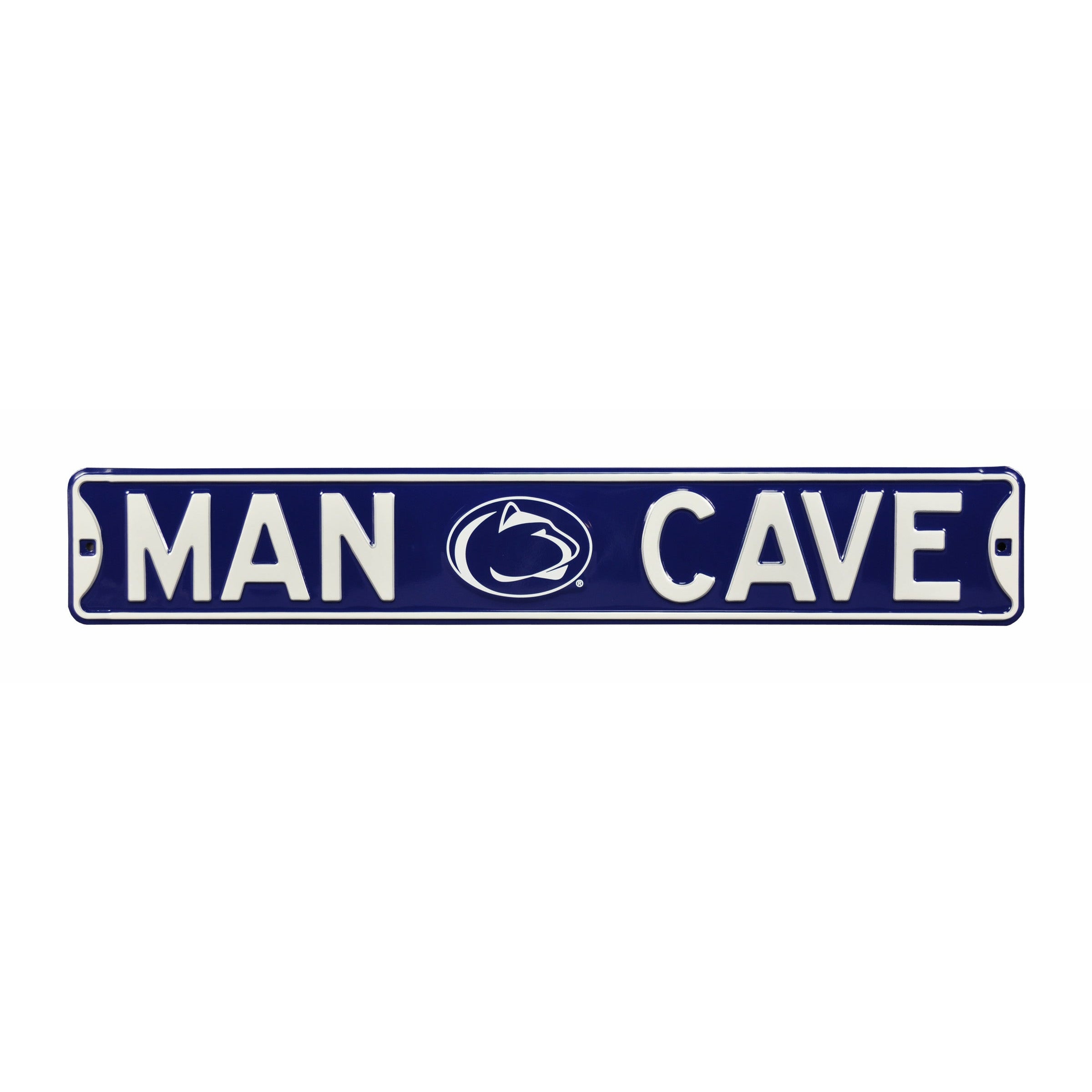 Penn State Nittany Lions - MAN CAVE - Embossed Steel Street Sign