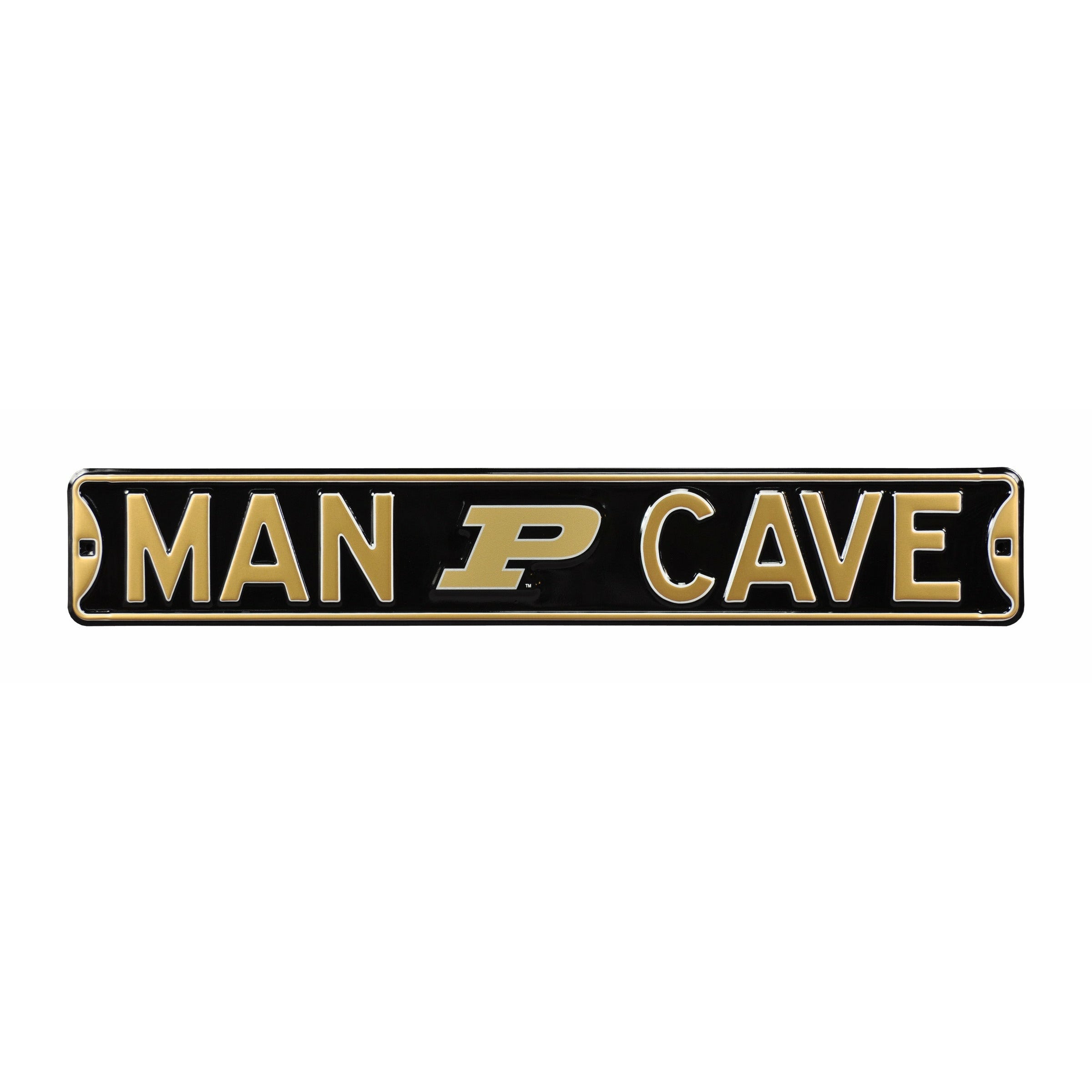 Purdue Boilermakers - MAN CAVE - Embossed Steel Street Sign