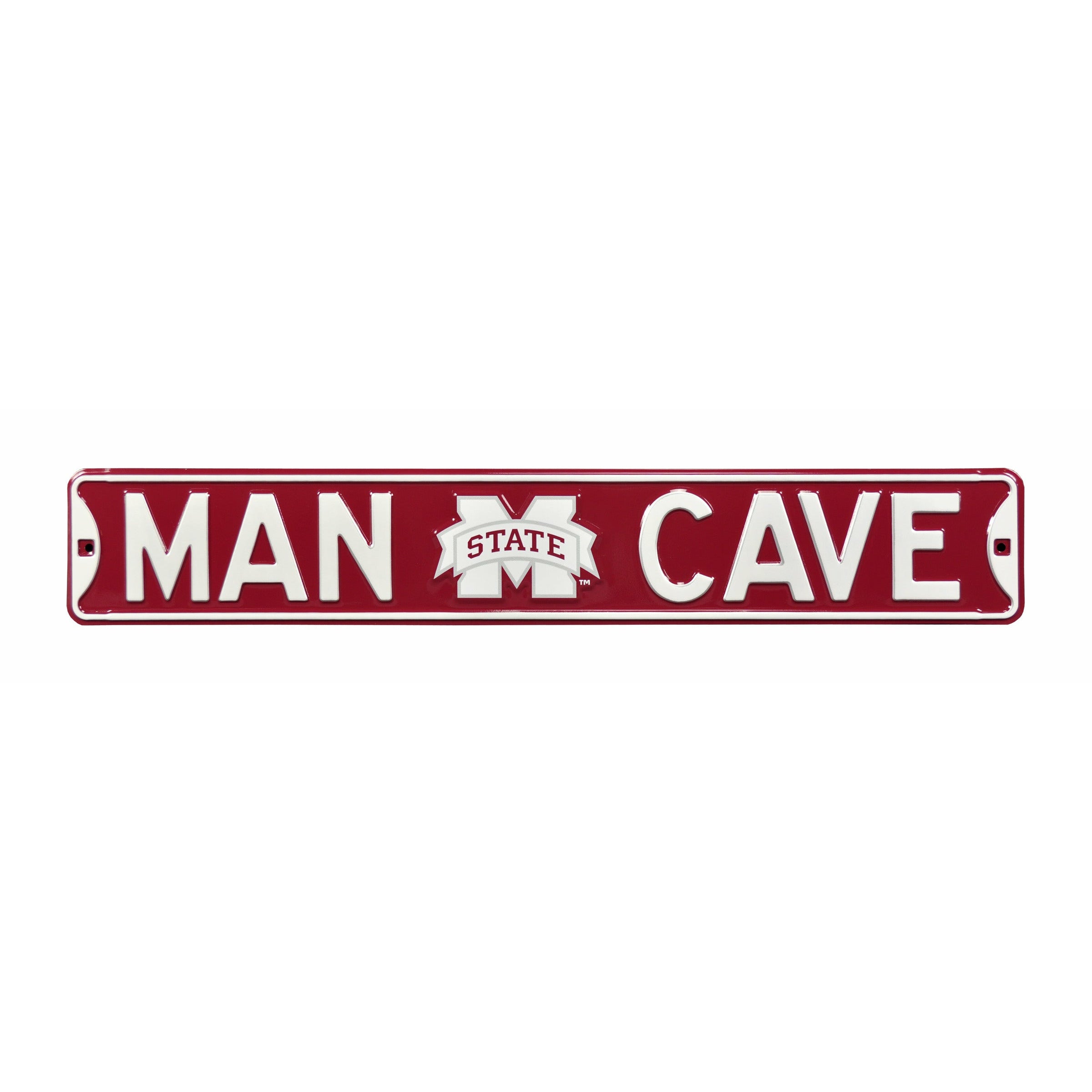 Mississippi State Bulldogs - MAN CAVE - Embossed Steel Street Sign