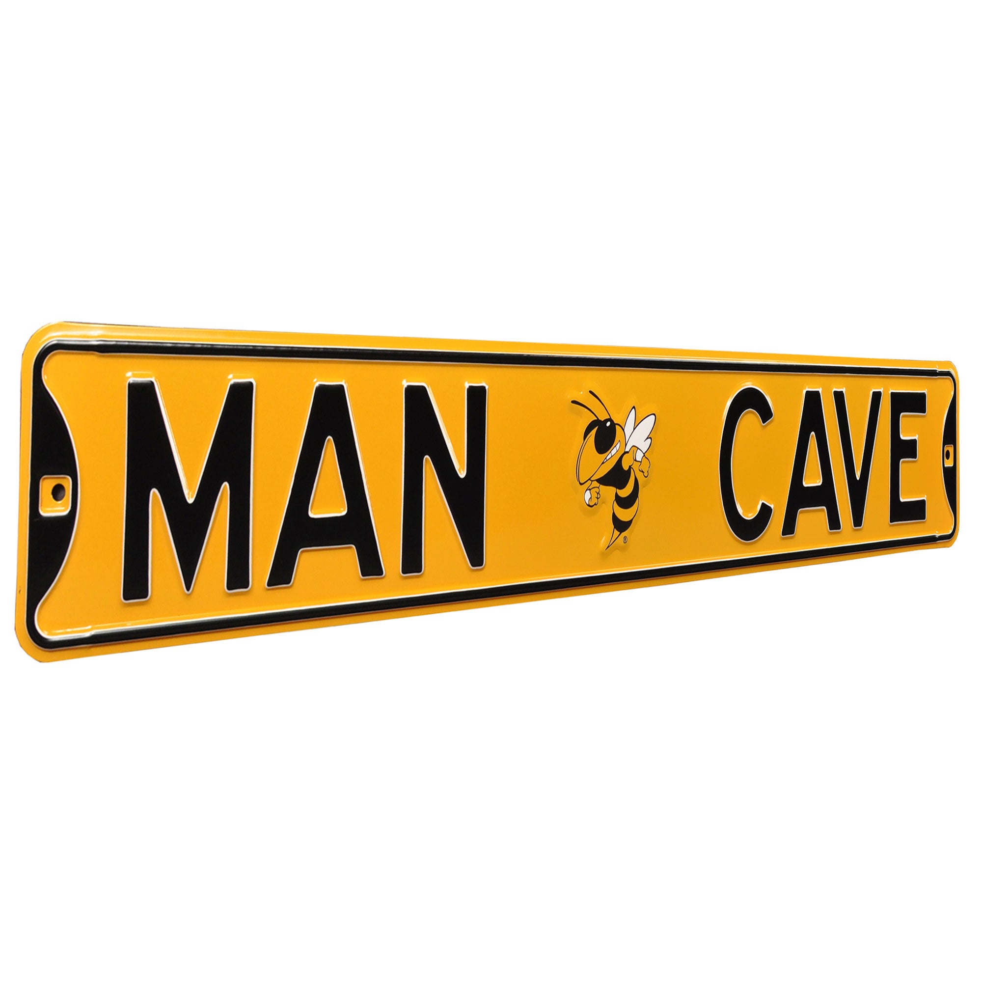 Georgia Tech Yellow Jackets - MAN CAVE - Embossed Steel Street Sign