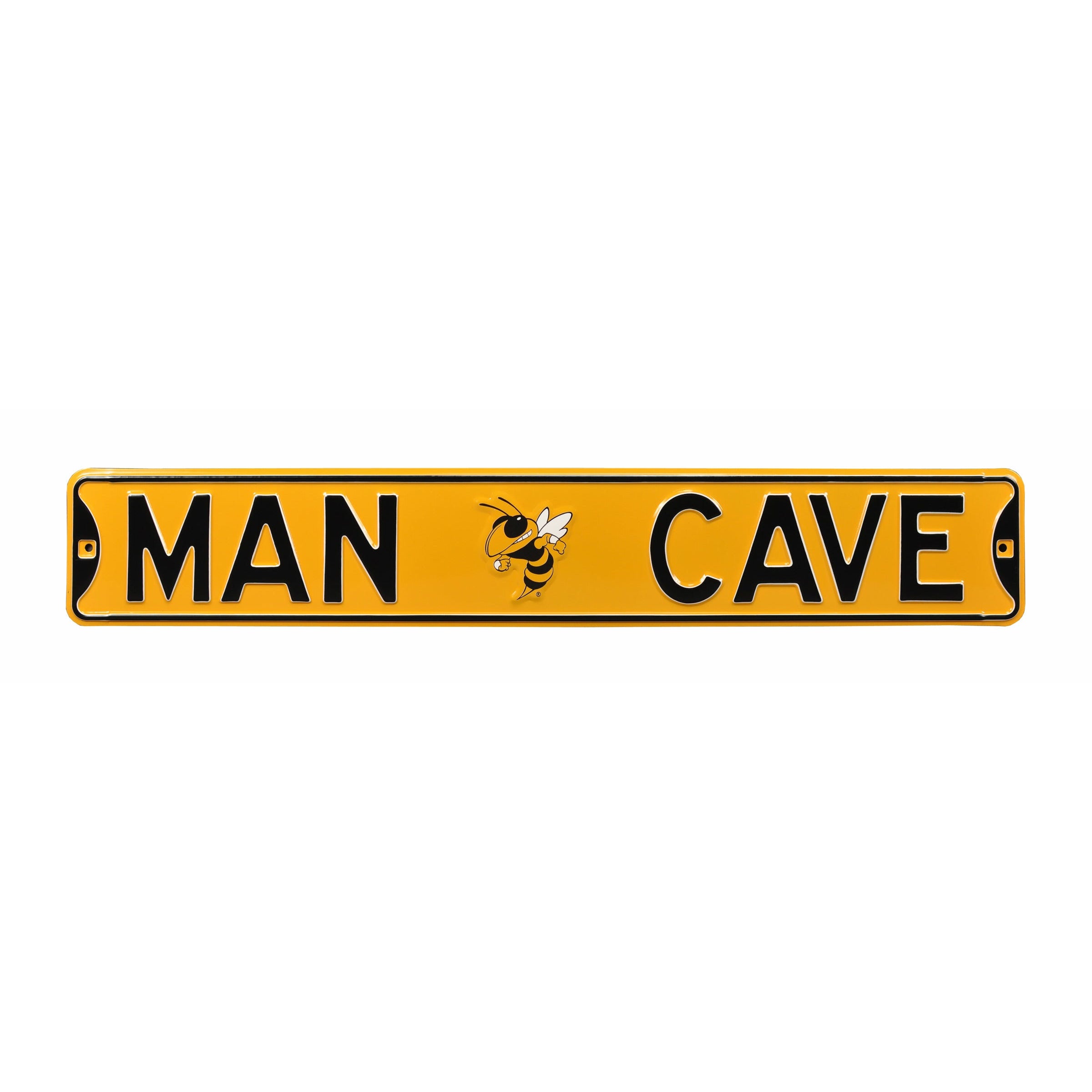 Georgia Tech Yellow Jackets - MAN CAVE - Embossed Steel Street Sign