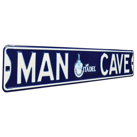 Citadel Bulldogs - MAN CAVE - Embossed Steel Street Sign