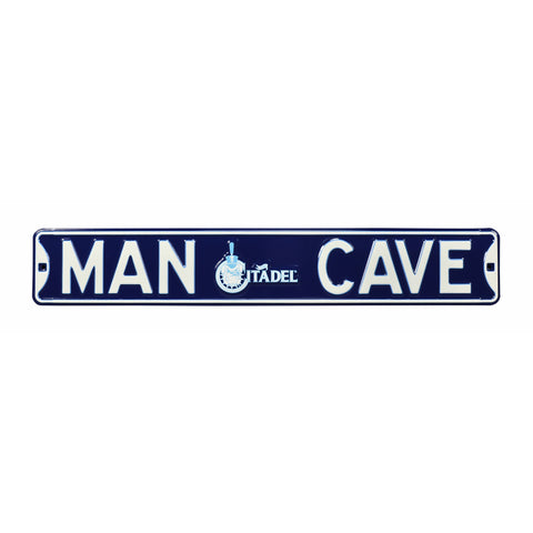 Citadel Bulldogs - MAN CAVE - Embossed Steel Street Sign