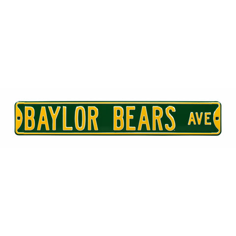 Baylor Bears - BAYLOR BEARS BLVD - Embossed Steel Street Sign