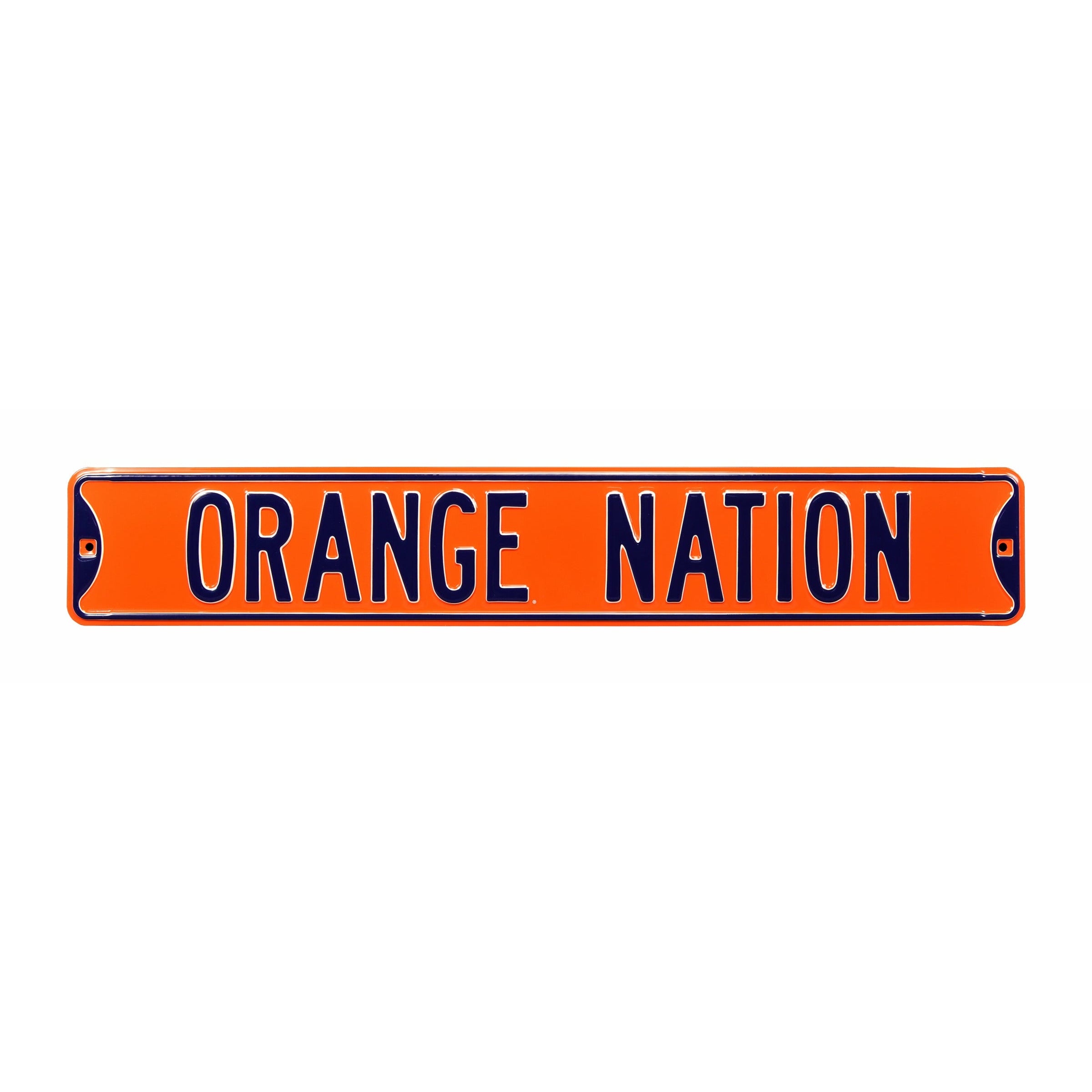 Syracuse Orange - ORANGE NATION - Embossed Steel Street Sign